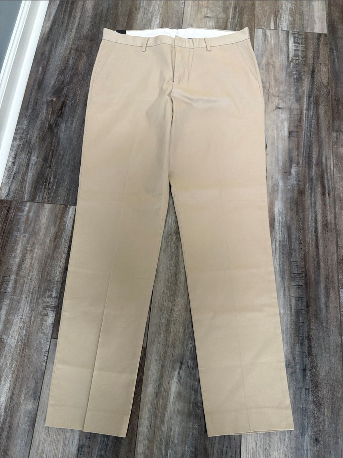 NWT J. Crew Bowery Dress Pant 34×34 Stretch Chino Khaki Slim Preppy Work Office
