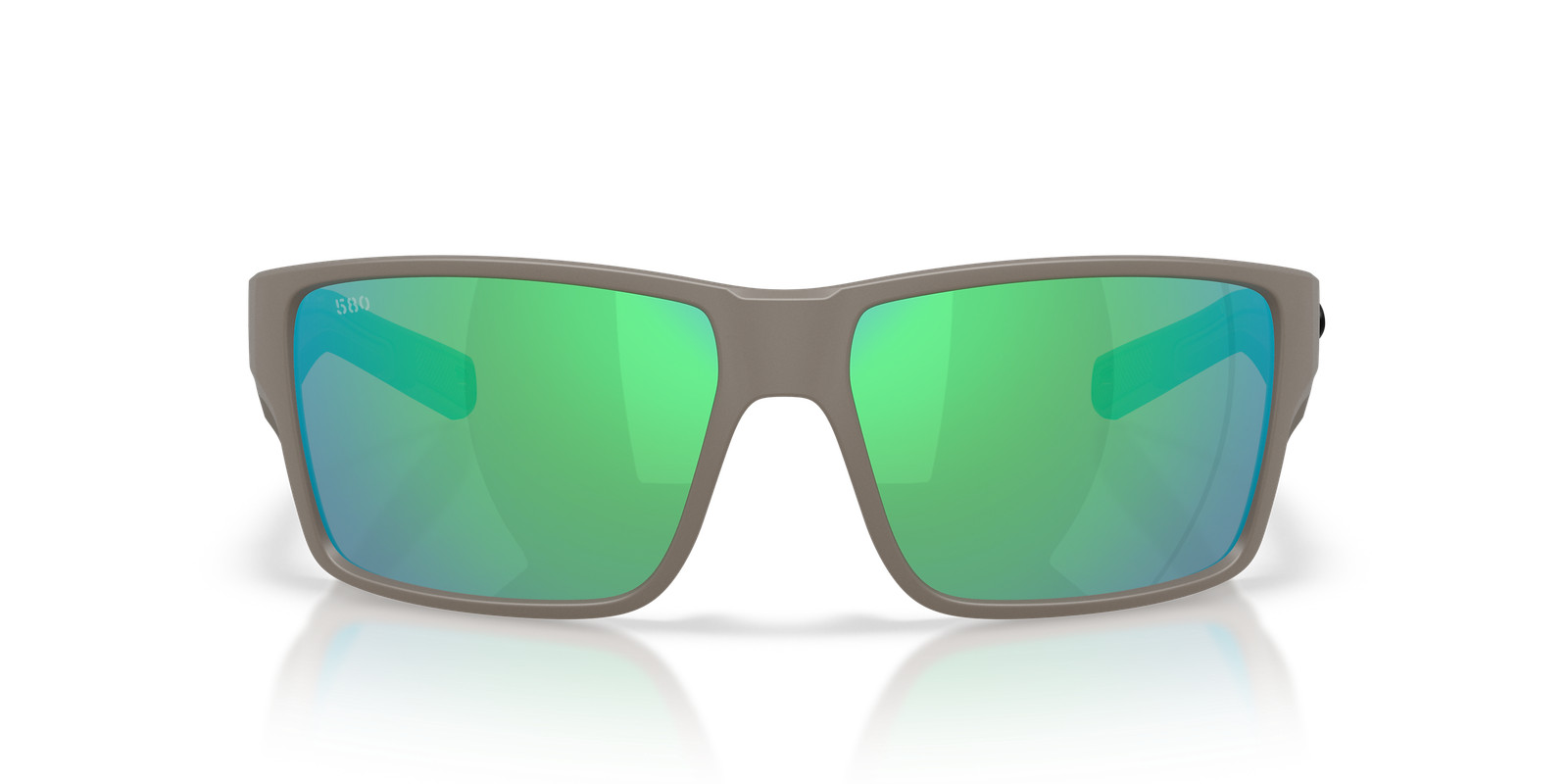 Costa Del Mar Reefton Pro Matte Olive Shale/Green Mirror 580G Polar Sunglasses