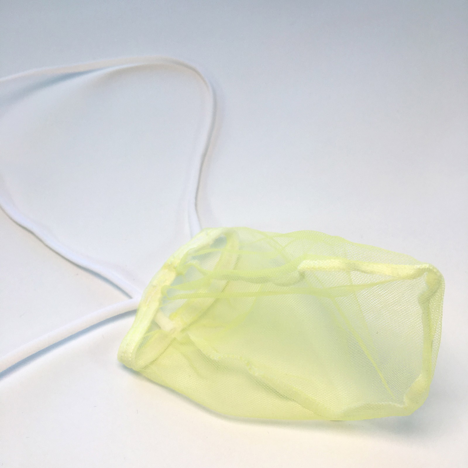K142 SEXY MEN STRING POSING POUCH Thong C-thru Spider Net Bigger pouch