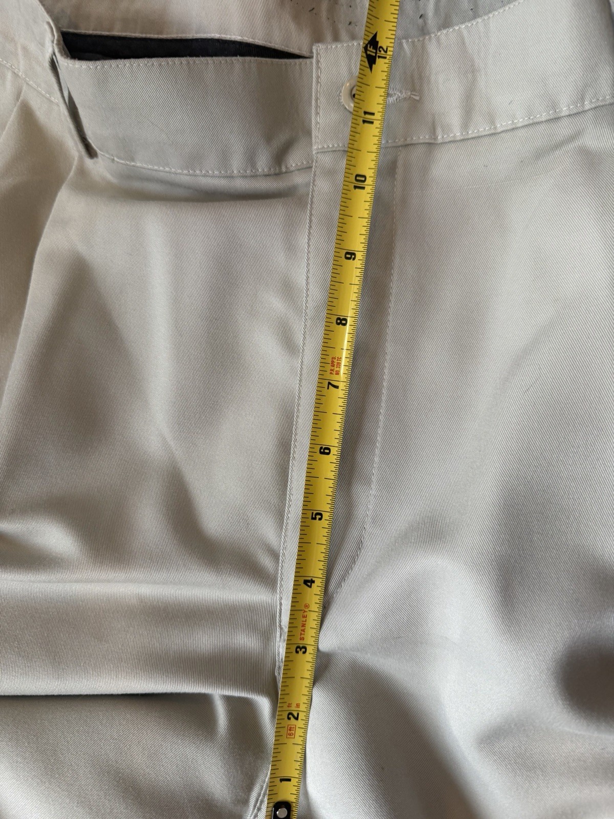 Savane Men’s 40×30 Khaki Pleated Twill Dress Pants Classic Fit