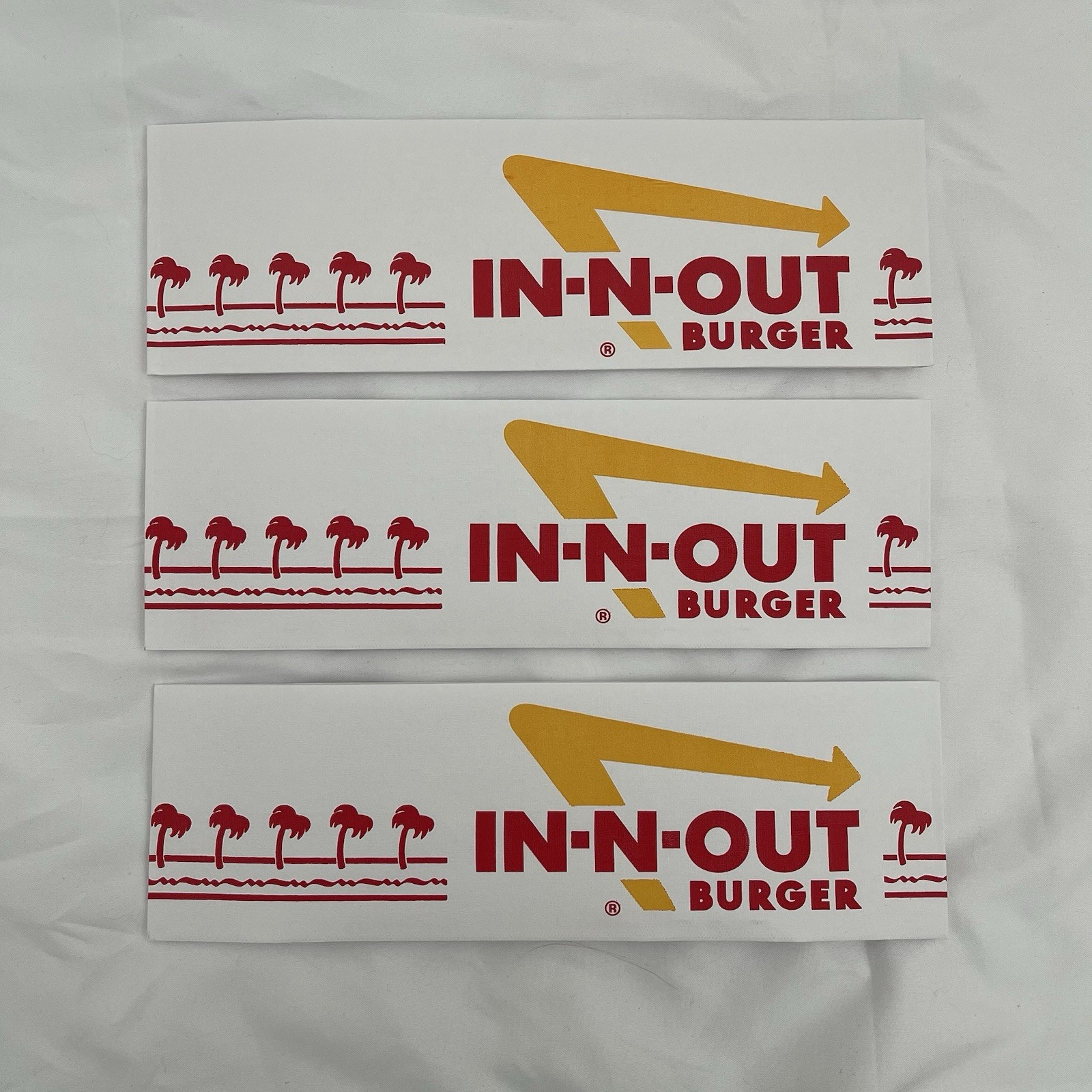 Authentic In-N-Out Employee Paper Hats, Lot Of 3– BRAND NEW