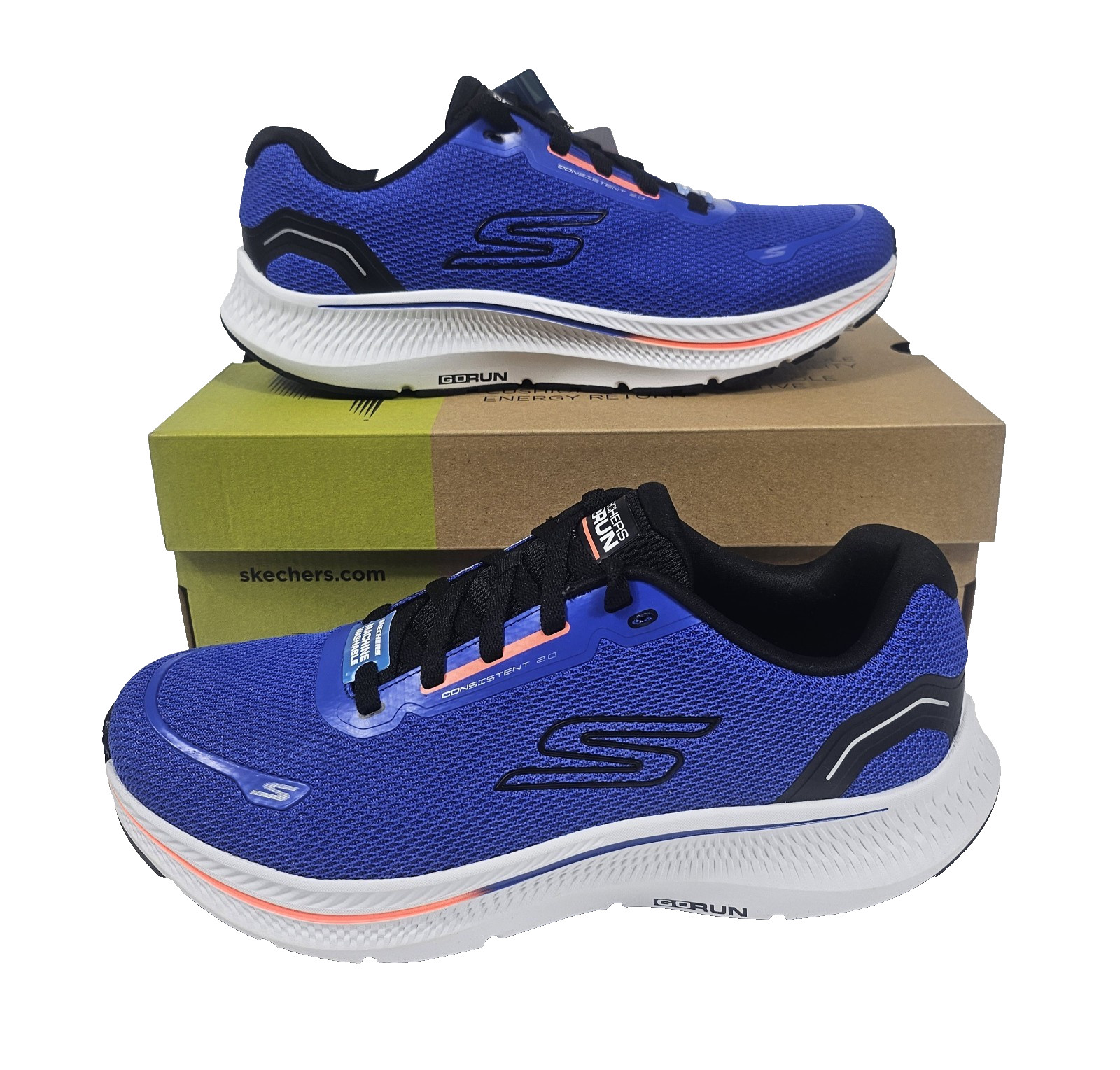 Skechers Men’s Go Run Consistent 2.0 Shoes 11.5 Blue Running 220879/BLU Sneakers