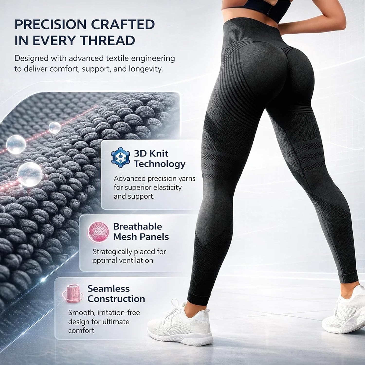 3D Anti Cellulite Leggings,High Waist 3D Metabolic Booster Leggings for Women