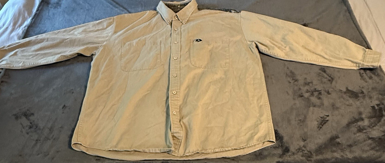 Mossy Oak Western Camo Elbow Pads Button Down Pocket Accent Shirt Mens 2X