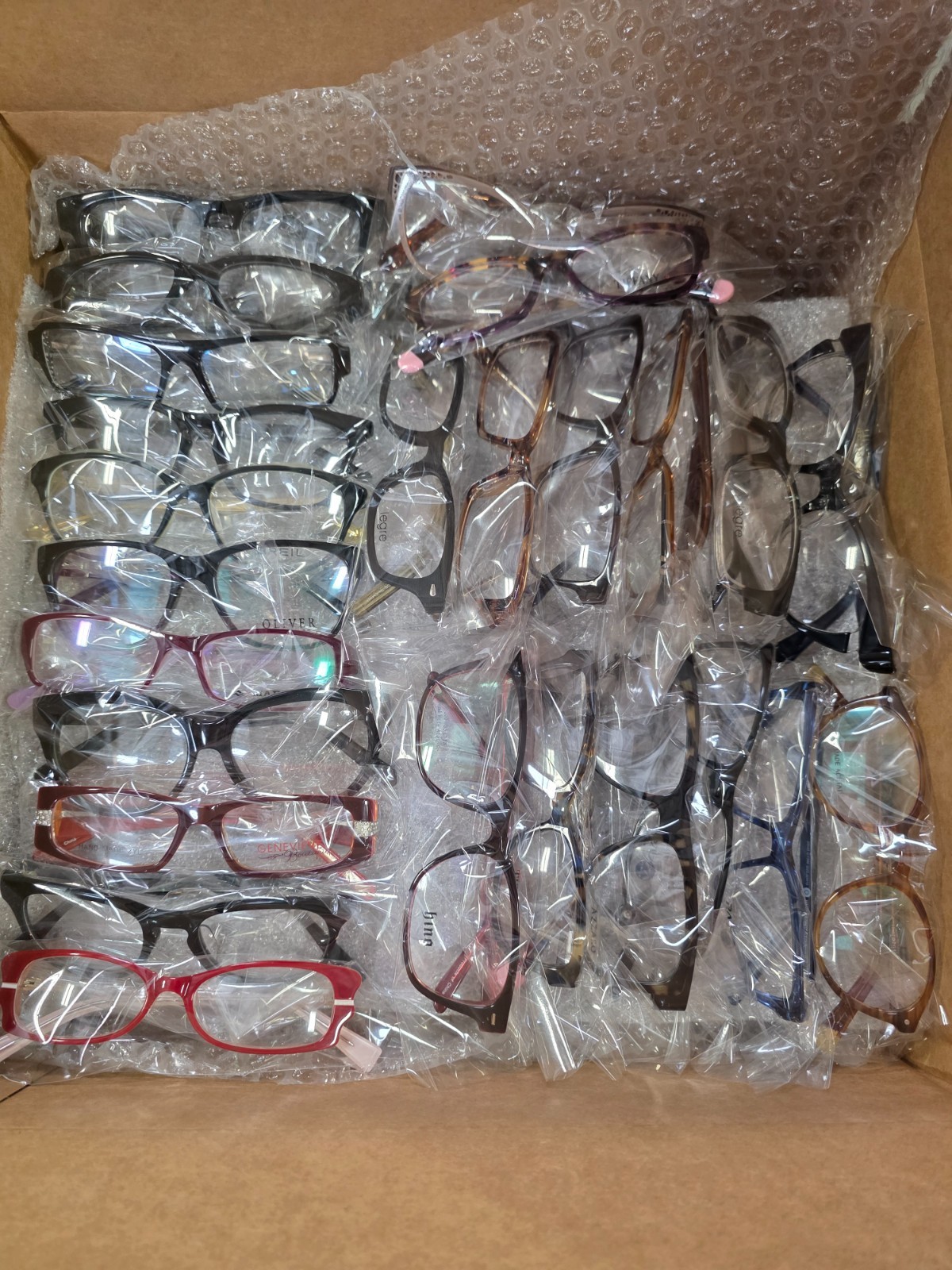Bulk Lot 50 PCS Optical Frames New Mixed Styles TR90 Acetate Metal Wholesale Mix
