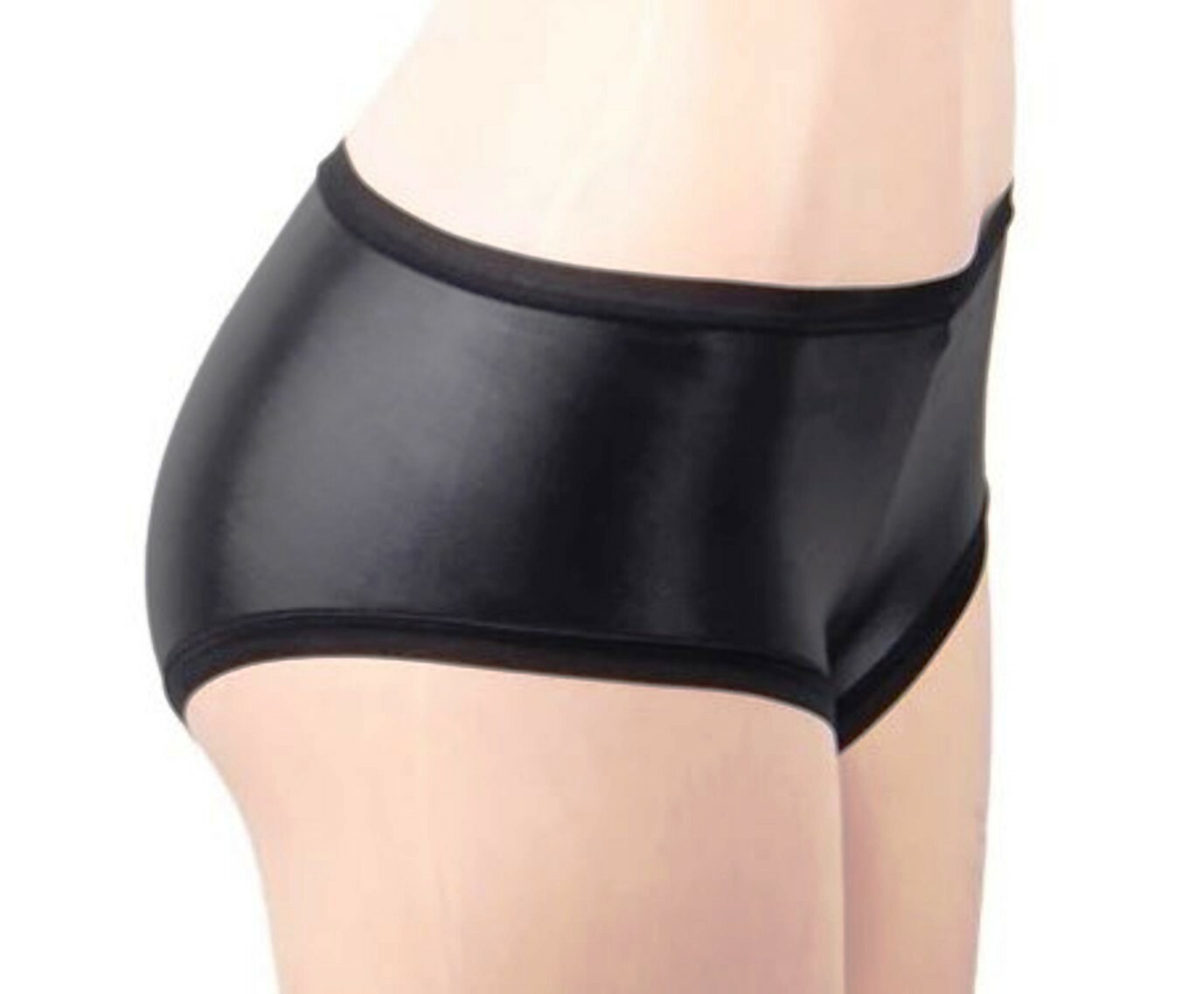 Black Push Up Ladies Synthetic Leather Panties Dominatrix Sexy Butt Femdom