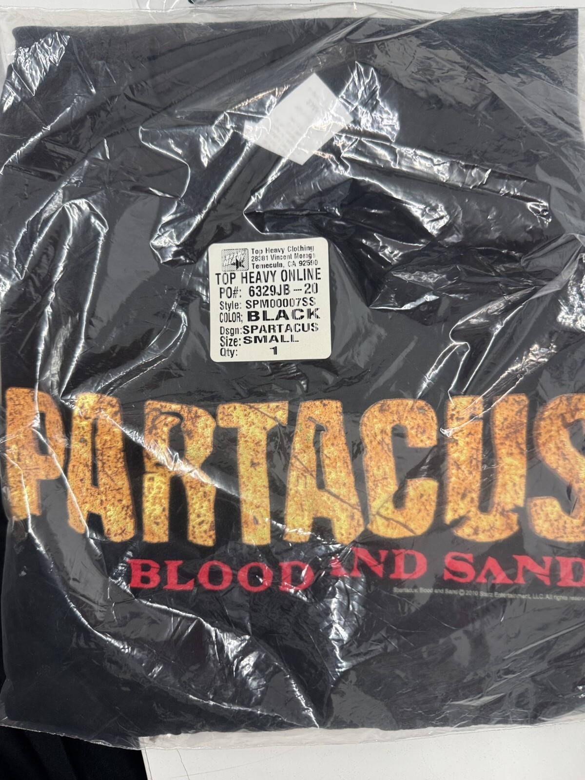 SPARTACUS MENS BLOOD AND SAND GLADIATOR T SHIRT