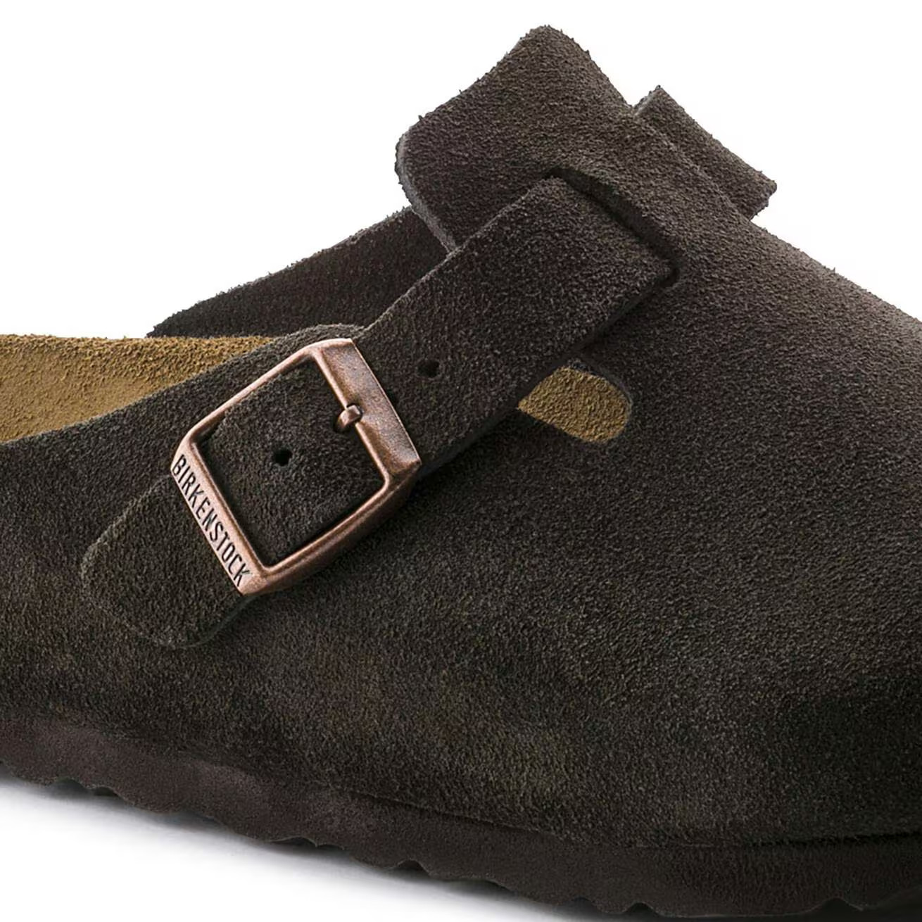 Birkenstock Boston Soft Footbed Suede Leather Clog Mocha Unisex EU 37-45