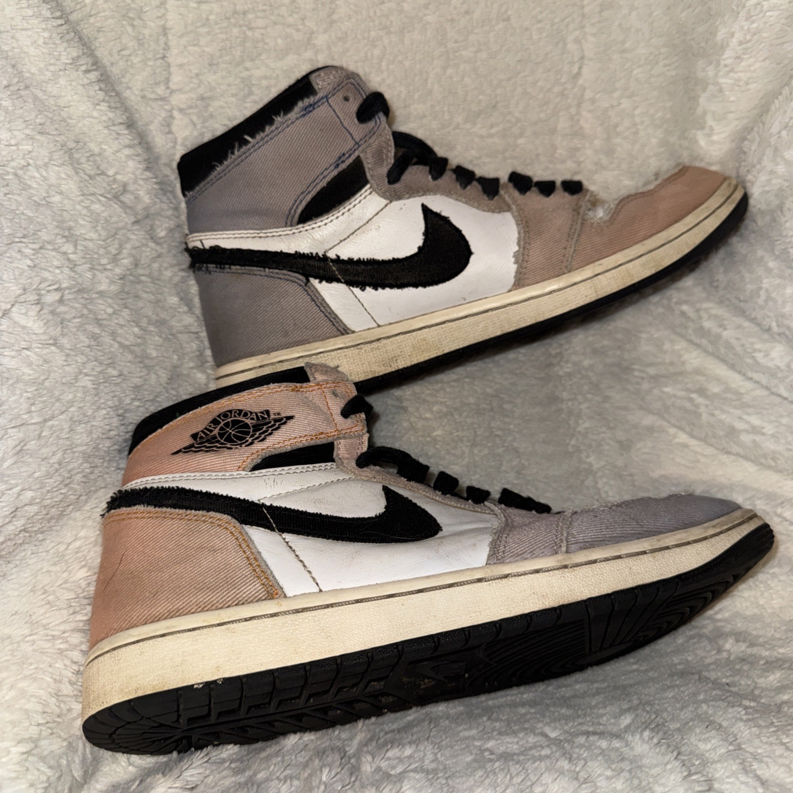 air jordan 1 retro og high washed pink 9.5 mens