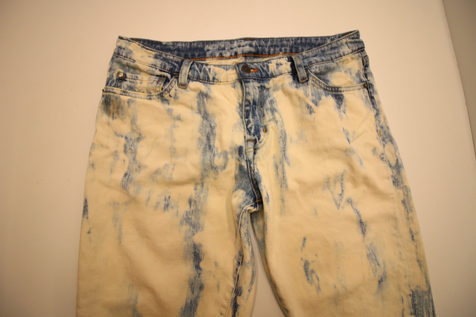 Denim & Supply Ralph Lauren Bleached Skinny Jeans Womens 32 34″Waist STAINS READ