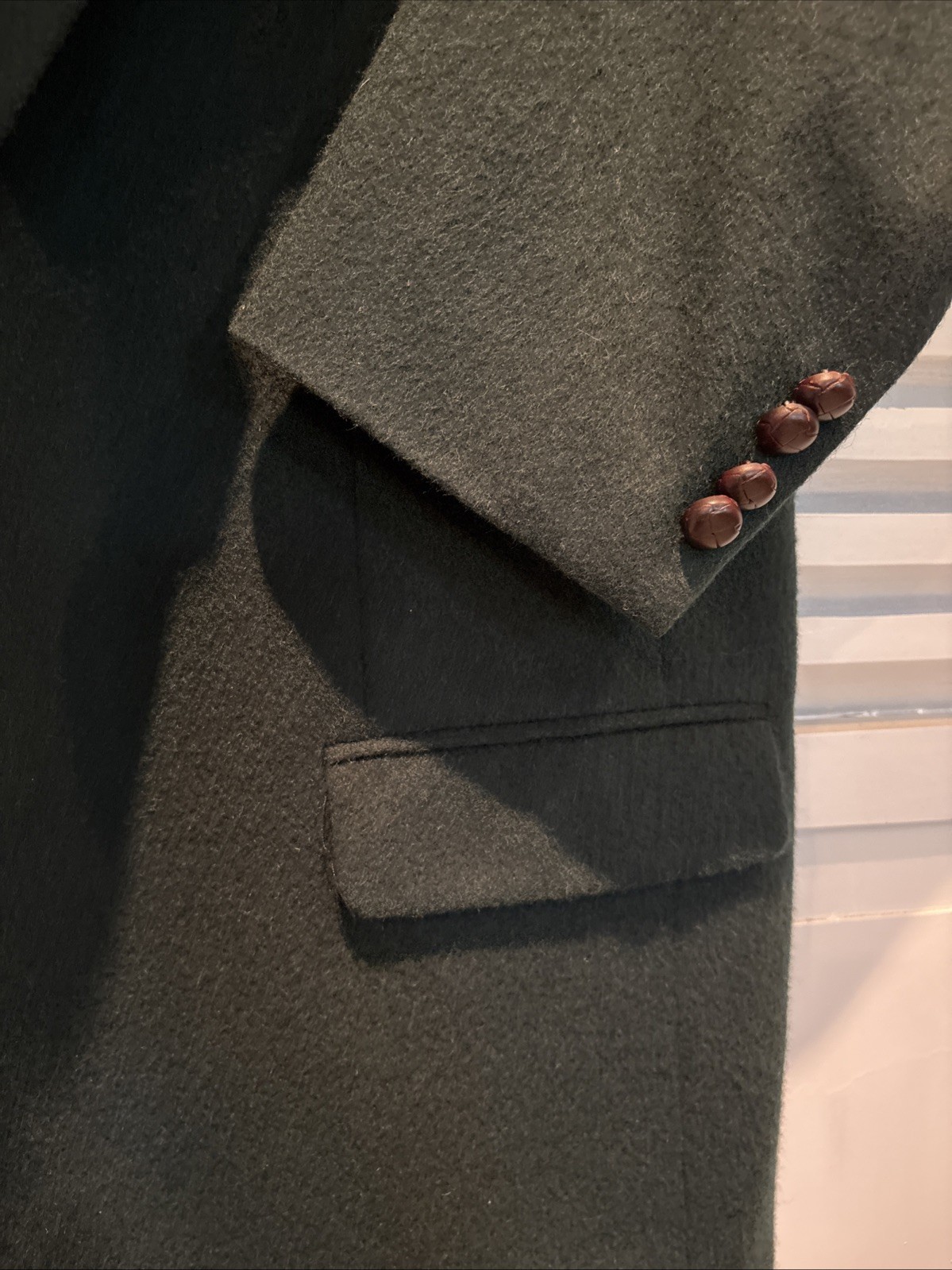 Deansgate 100% Camel Hair Blazer Jacket L Deep Forest Green