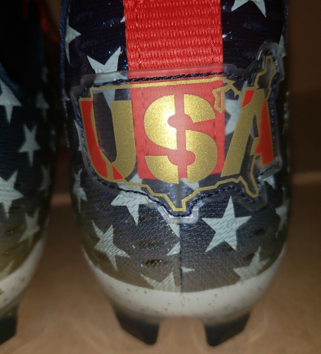 Under Armour Spotlight Lux LE MC USA Americana Football Cleats Men’s Sizes NEW