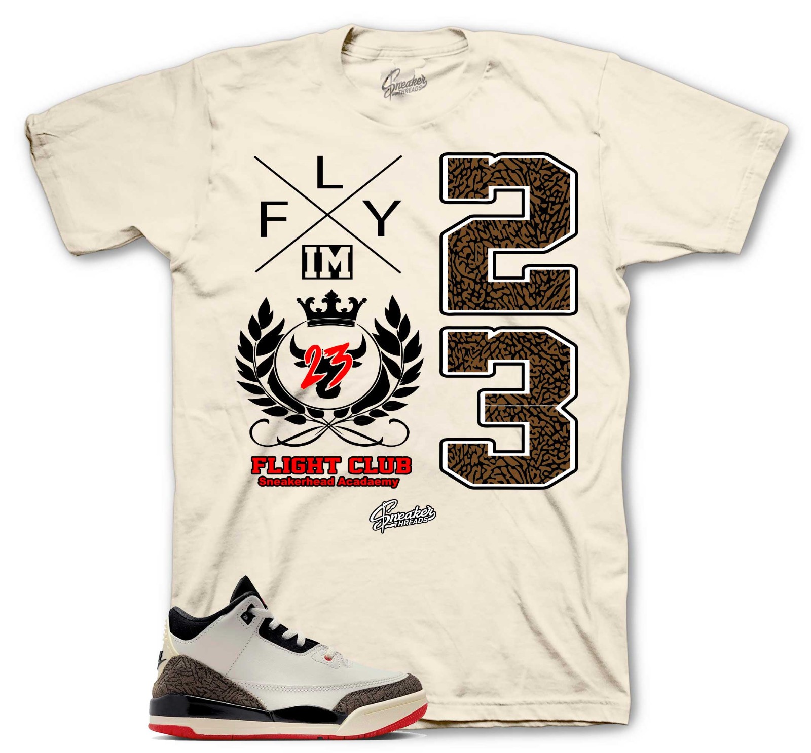 Shirt To Match Jordan 3 World’s Best Dad Retro 3s Shoes – Crest Sneaker Tee