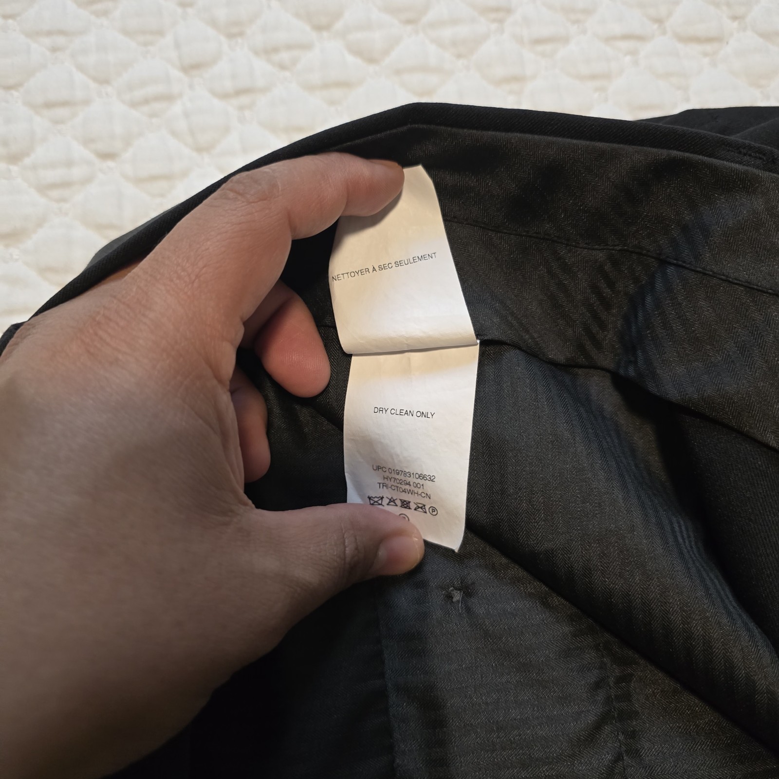 Haggar Mens Tailored Fit Travel Performance Suit Pants Black 38×30 WPL386
