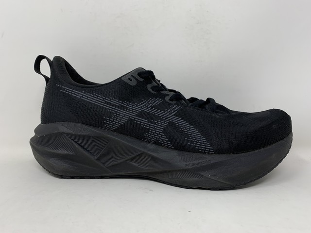 Men’s Asics Novablast 5, Black/Carrier Grey, 8.5 D Medium US