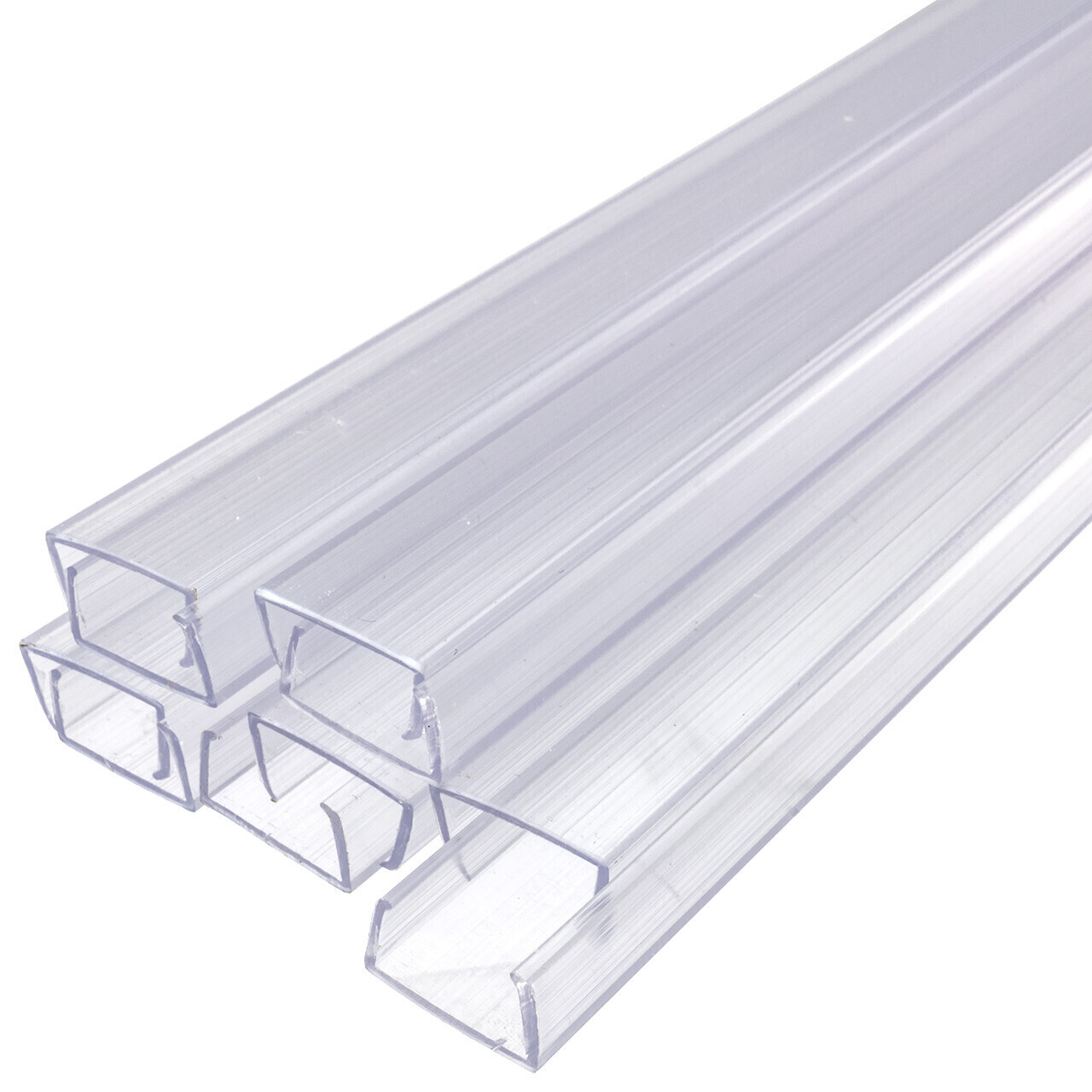 24 Inch RGB Color Changing LED Strip Light Mounting Track – Clear PVC Channel (1