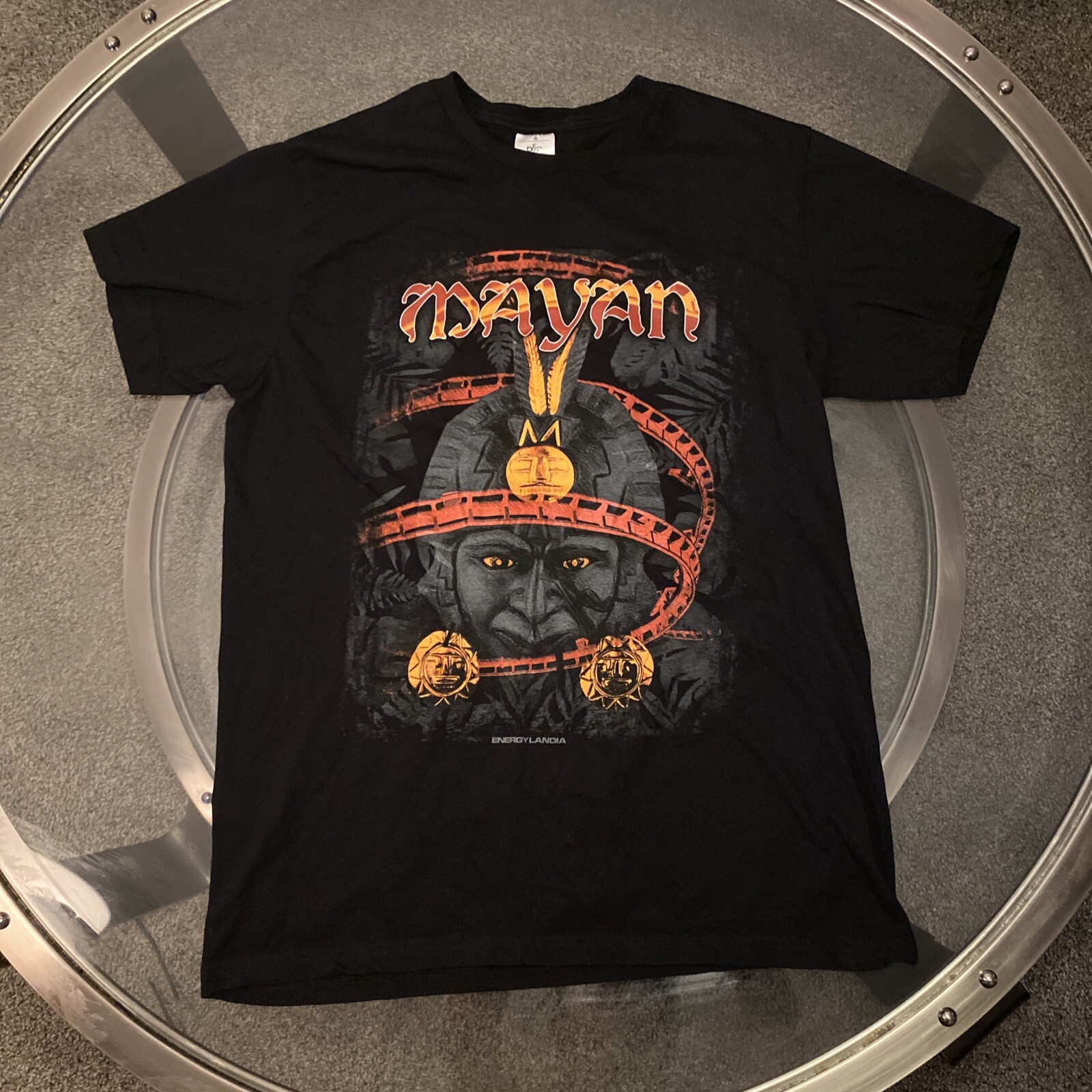 B&C Collection Mayan EnergyLandia T Shirt Black Size Medium