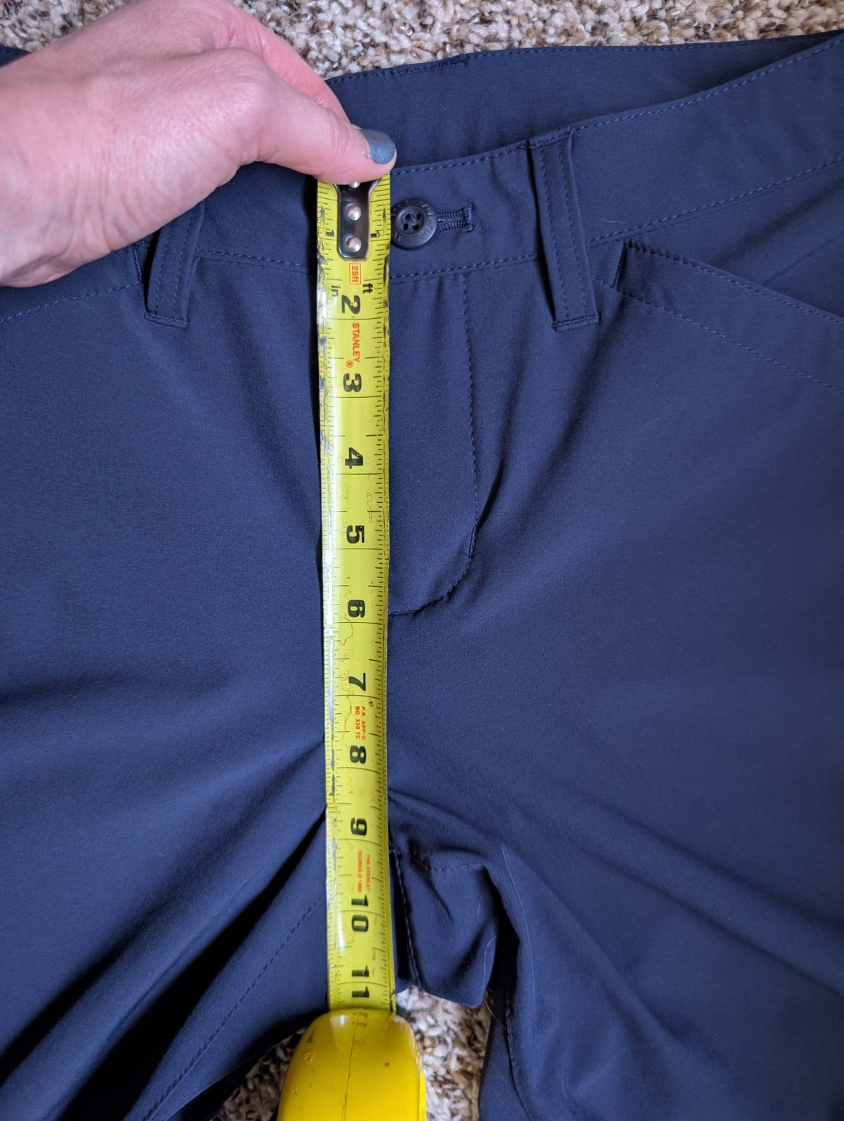 Eddie Bauer Womens 6 Blue Rainier Capri Cropped Hiking Pants Utility Outdoor NWT