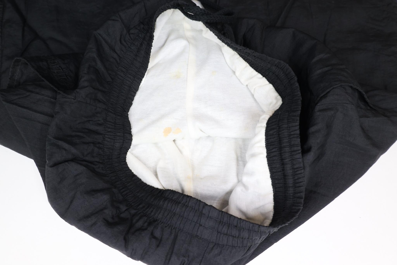 Vtg 90s Le Coq Sportif Mens Medium Spell Out Soccer Lined Joggers Pants Black