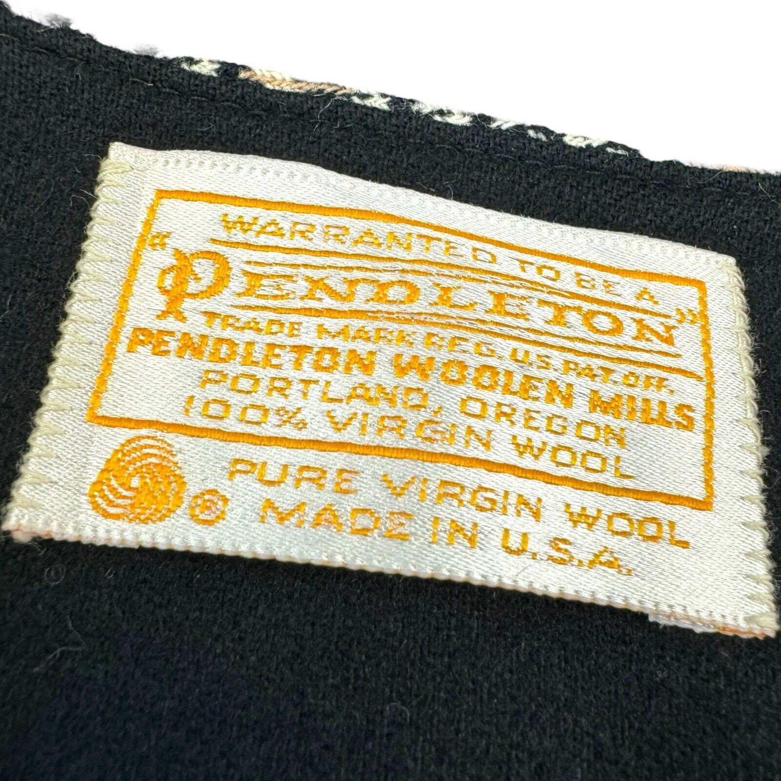 Pendleton Ladies Blazer Extra Small Black Vintage Womens Pure Virgin Wool USA XS