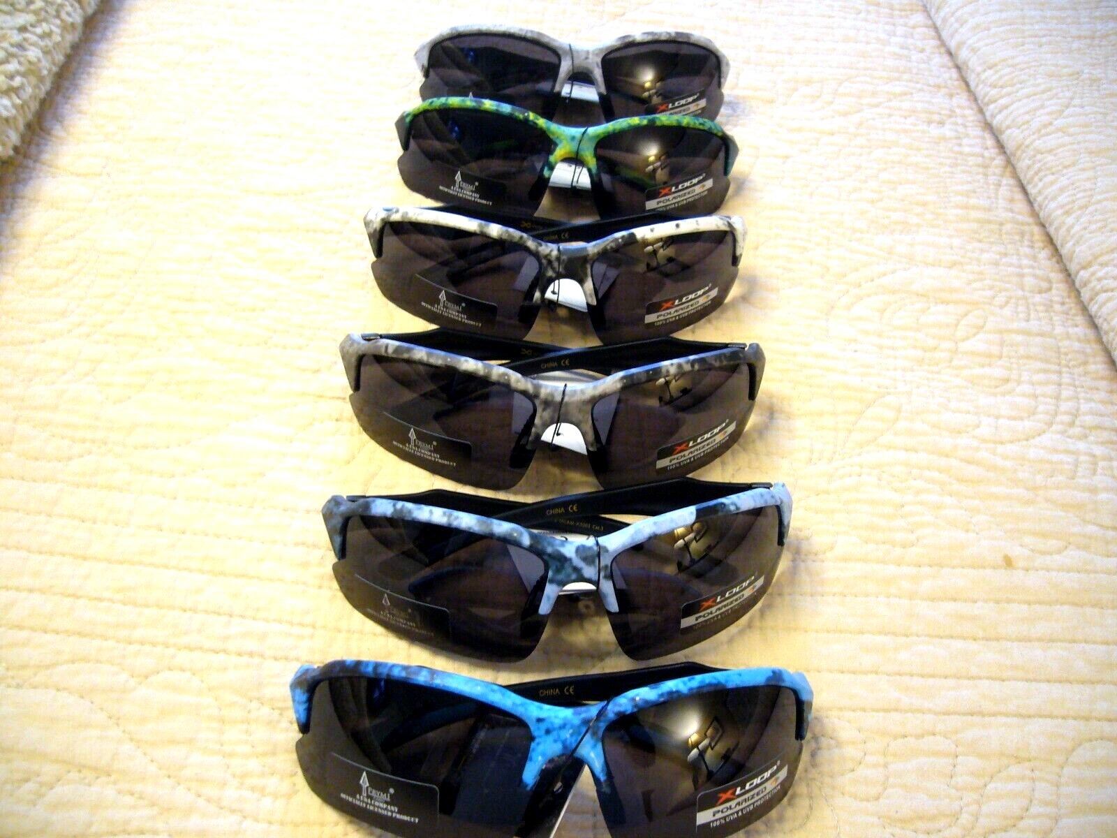 Polarized Sunglasses New Camouflage 1/2 Rim Frame Sunglasses USA Company PZ-3201