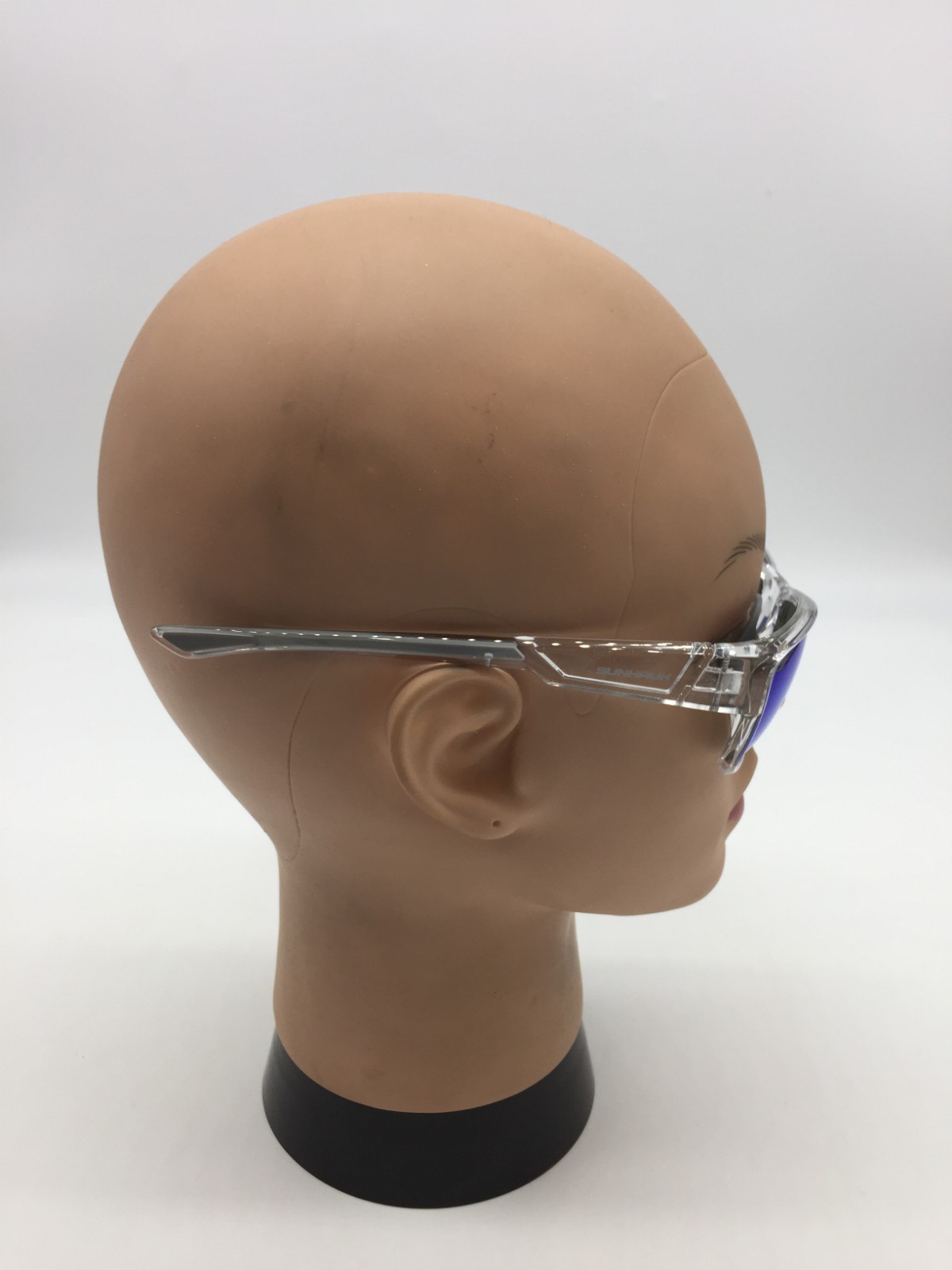 Sunhauk Azure Hues Seafarer Series Clear Sunglasses Iridescent Ice Blue Lens