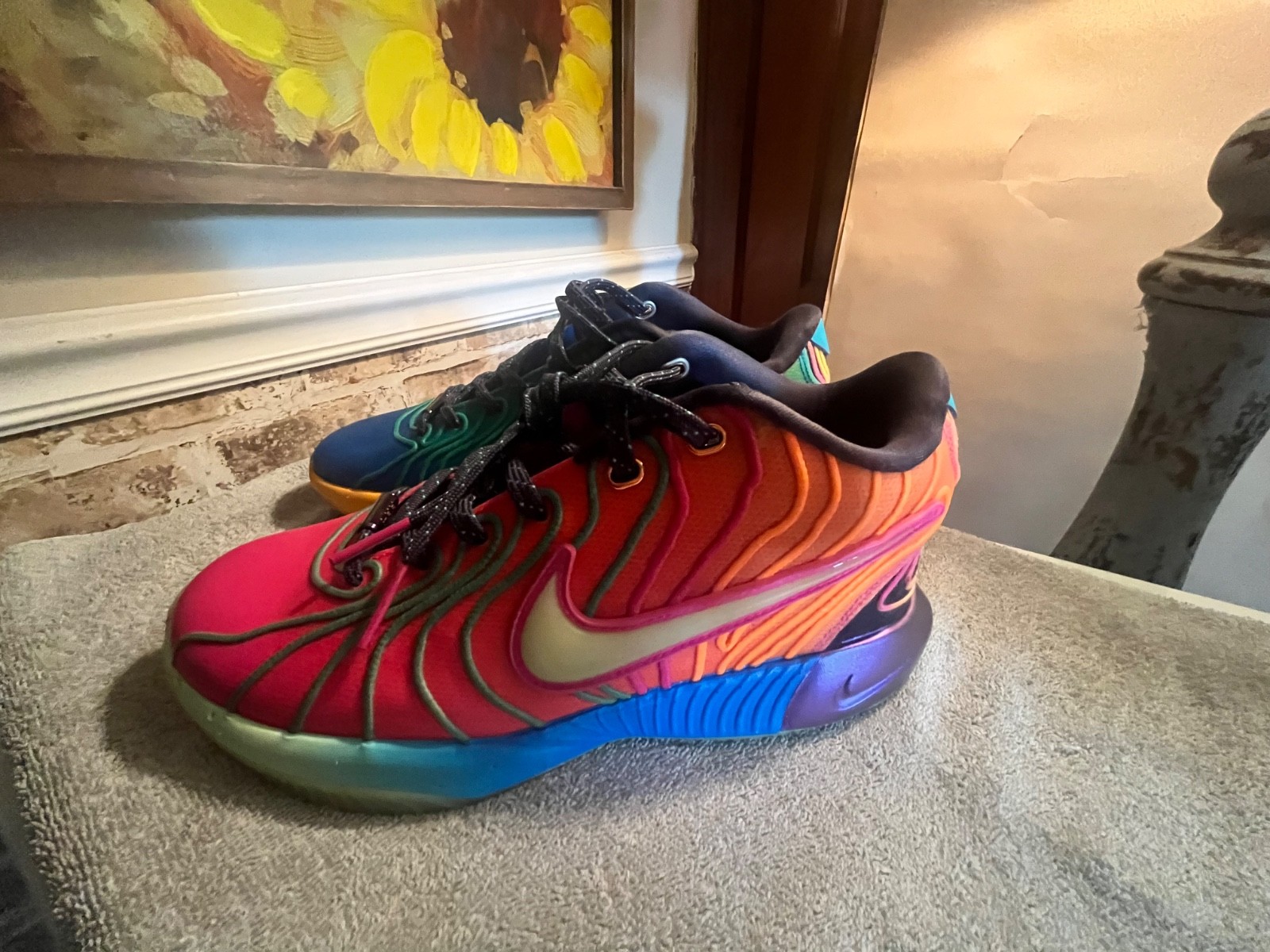 Nike LeBron James optimism XXL 21 multi colored shoes youth 7