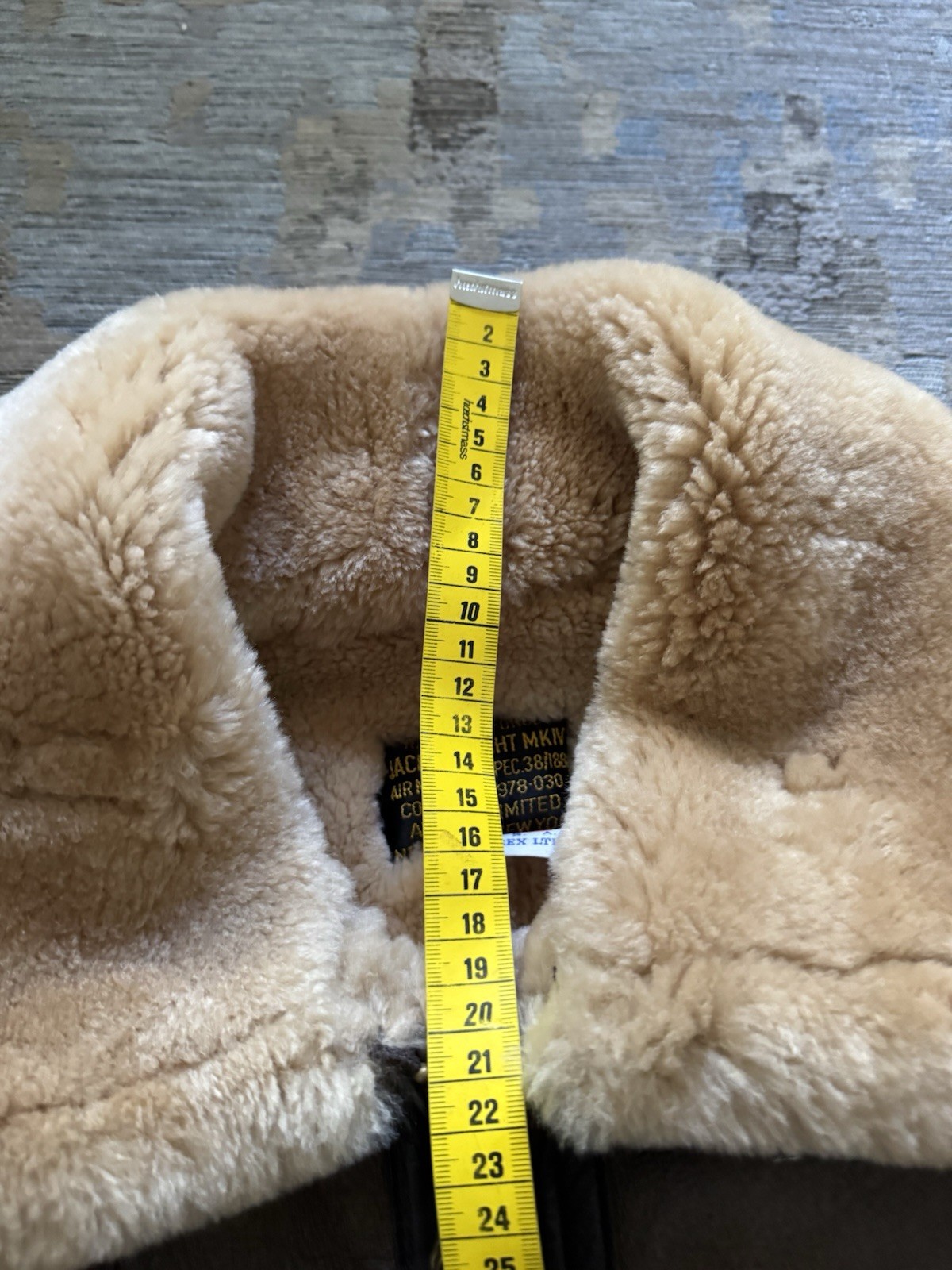 Vintage Avirex Royal Airforce Shearling Bomber Jacket EUC 38 USA