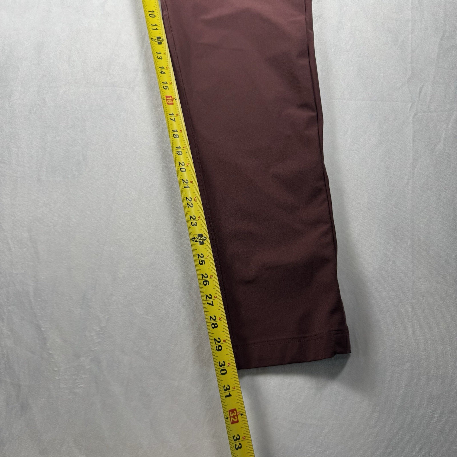 Lululemon Mens Pants Size 32″x30″ Commission Maroon Performance Stretch Slim