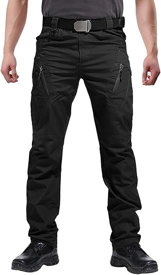 Men’s Tactical Cargo Pants Waterproof Multi Pockets Work Hiking Outdoor Stretch