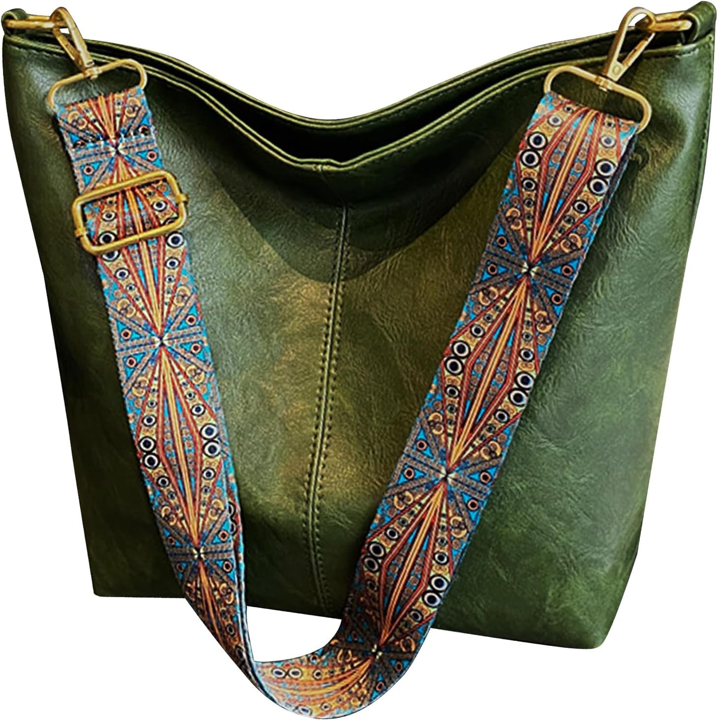 Hobo Bags for Women Crossbody Bag Guitar Strap Purse Vegan Leather Shoulder H…