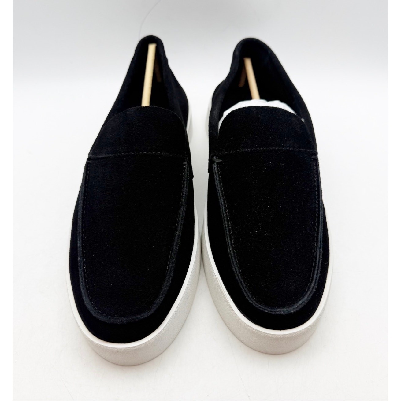 Saint Morta Men’s Hemisphere Slip On Loafers Size 8 Black White Suede NIB