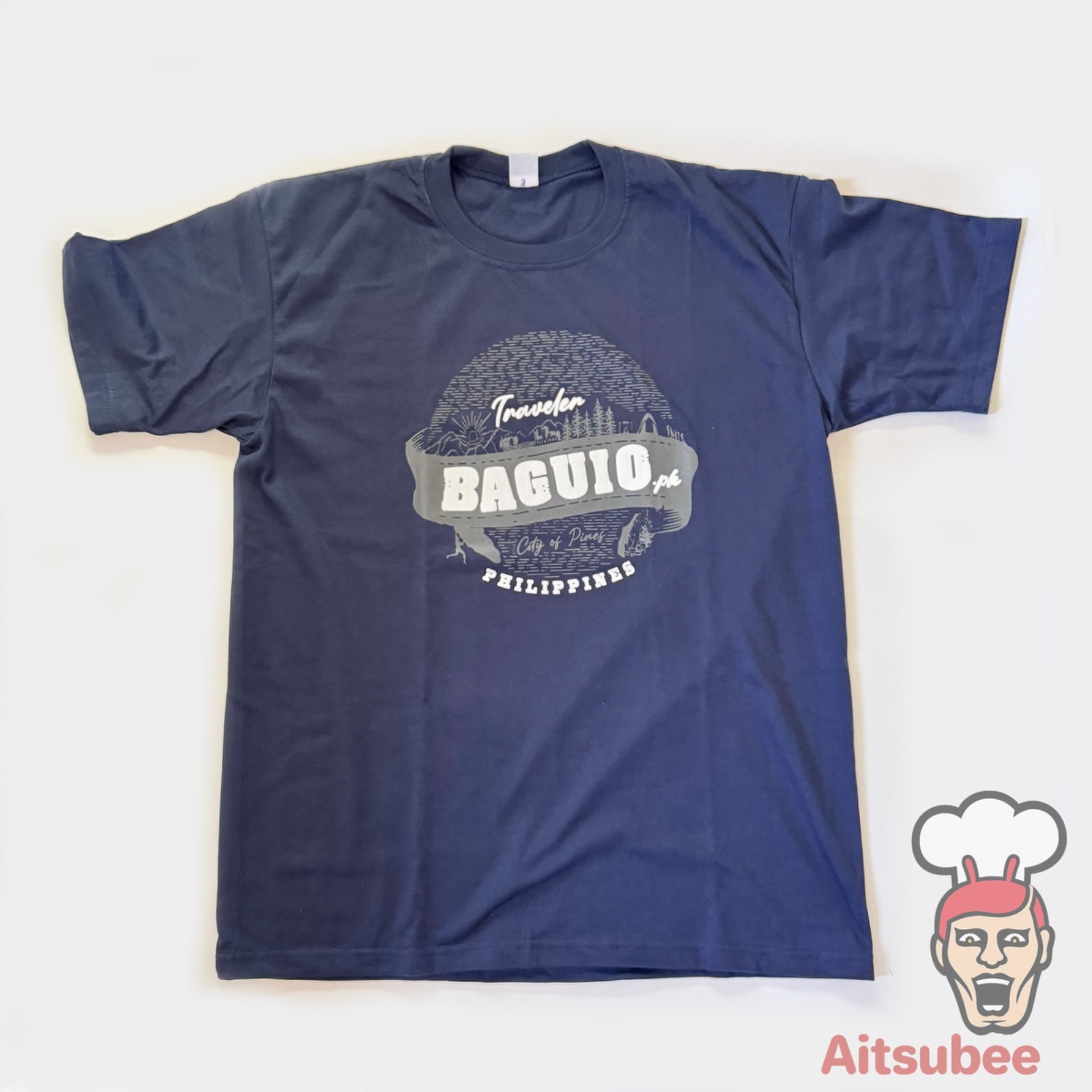 SOUVENIR BAGUIO PHILIPPINES T-SHIRT ASIAN LARGE US MEDIUM TRAVELER PASALUBONG