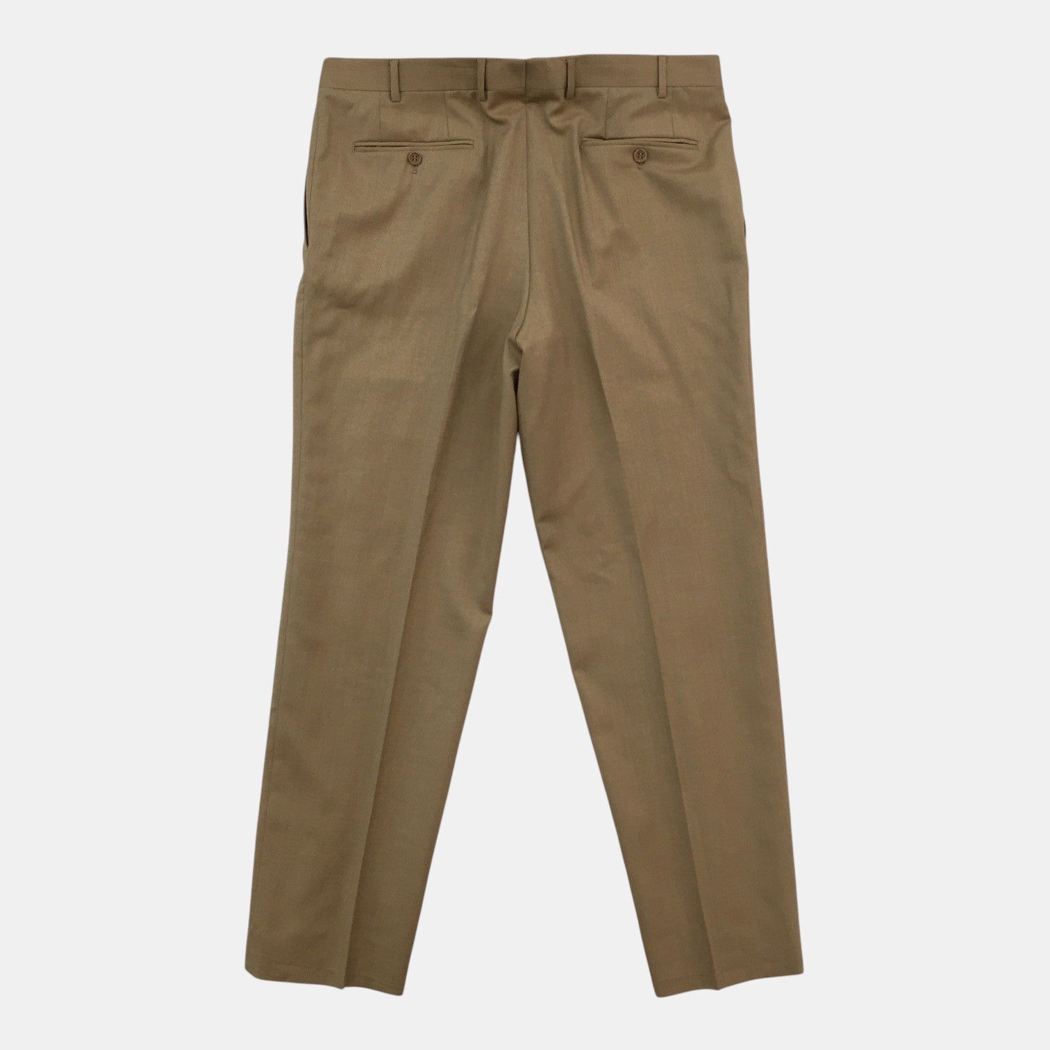 Canali 1934 Mens Brown 100% Wool Flat Front Dress Pants Trousers Size 36 52 IT