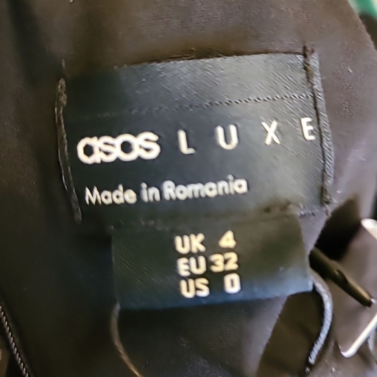 ASOS LUXE Size 0 Black Sexy Ruffled Off the Shoulder Ruched Bodycon Mini Dress