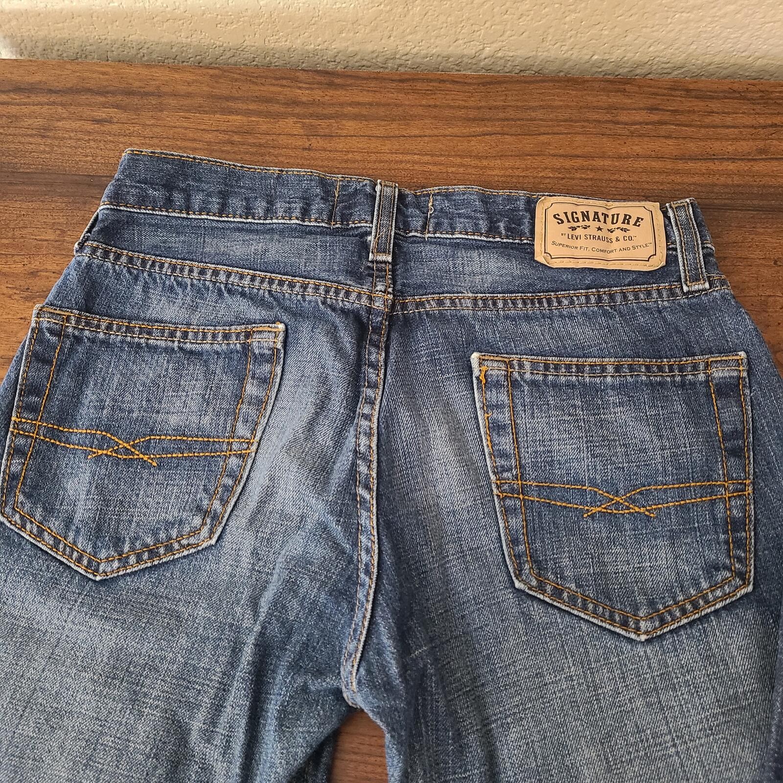 Levis Signature Slim Straight Fit Jeans 29×30 Men Youth Teen