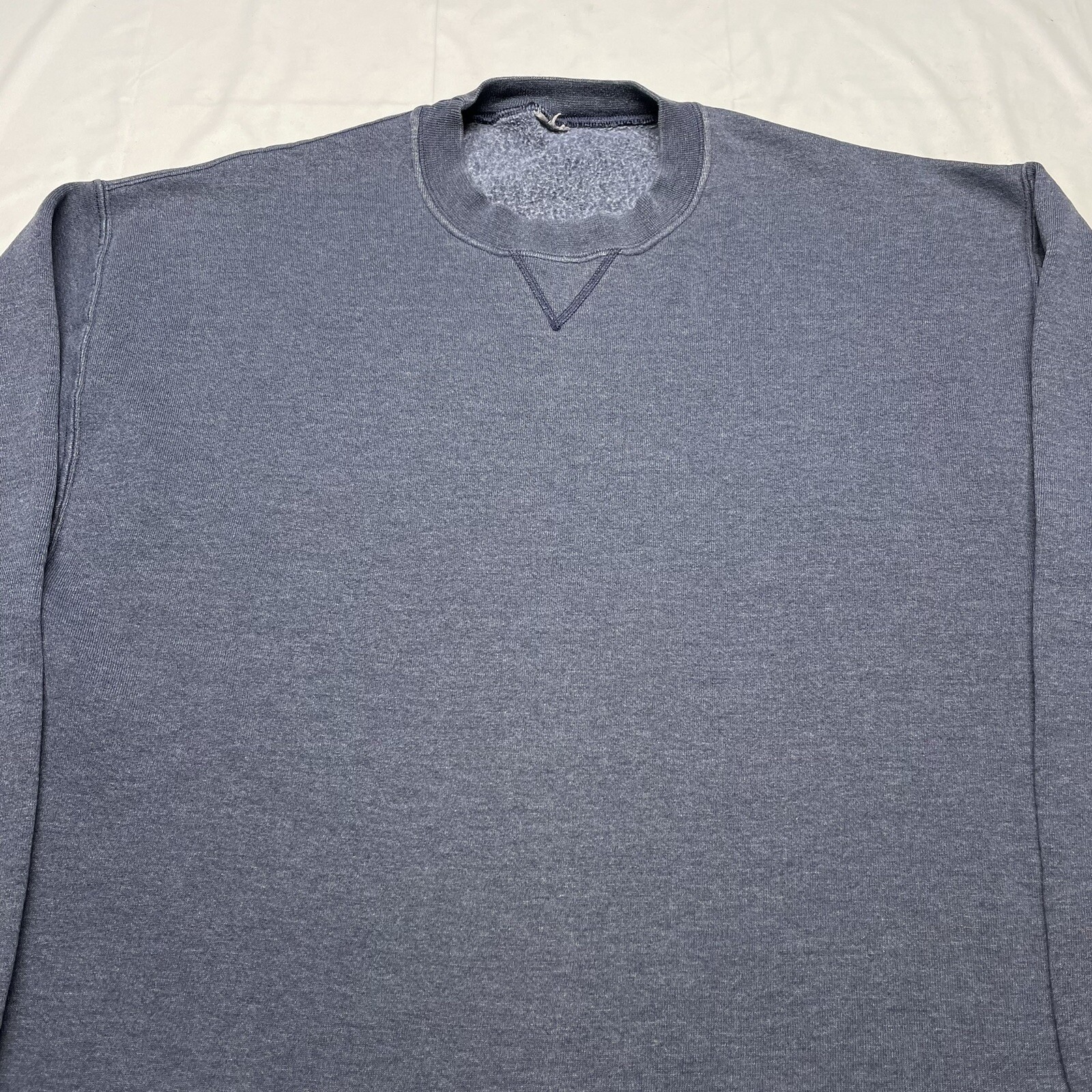 Vintage Russell Athletic Sweatshirt Mens XL Gray Solid Pullover Hipster Crewneck
