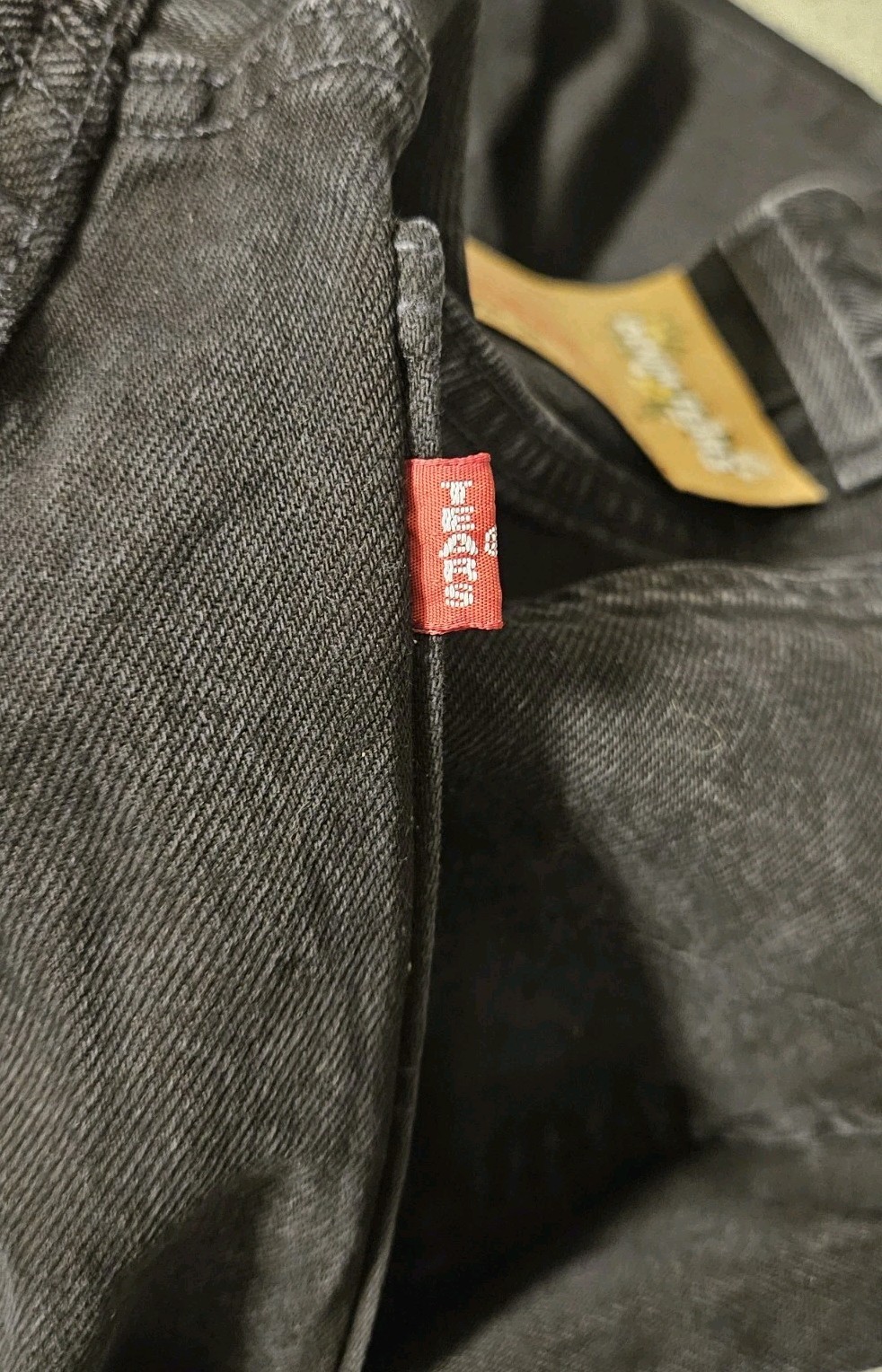 Denim Tears x Levi’s 501 Button Fly Big E Jeans Black Grey Men’s Sz 36 x 34 NWOT