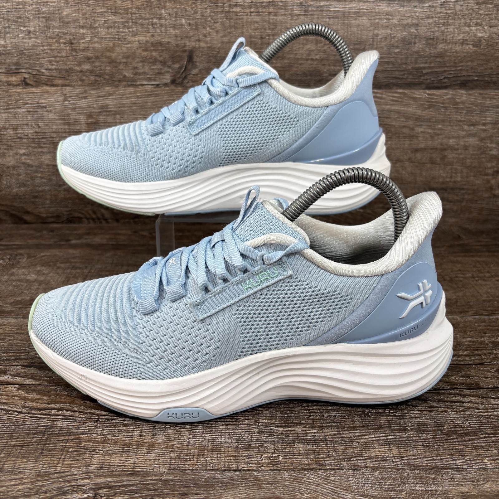 Kuru Atom 2 Shoes Women’s 7 M Mist Blue Bright White Walking Running Sneakers