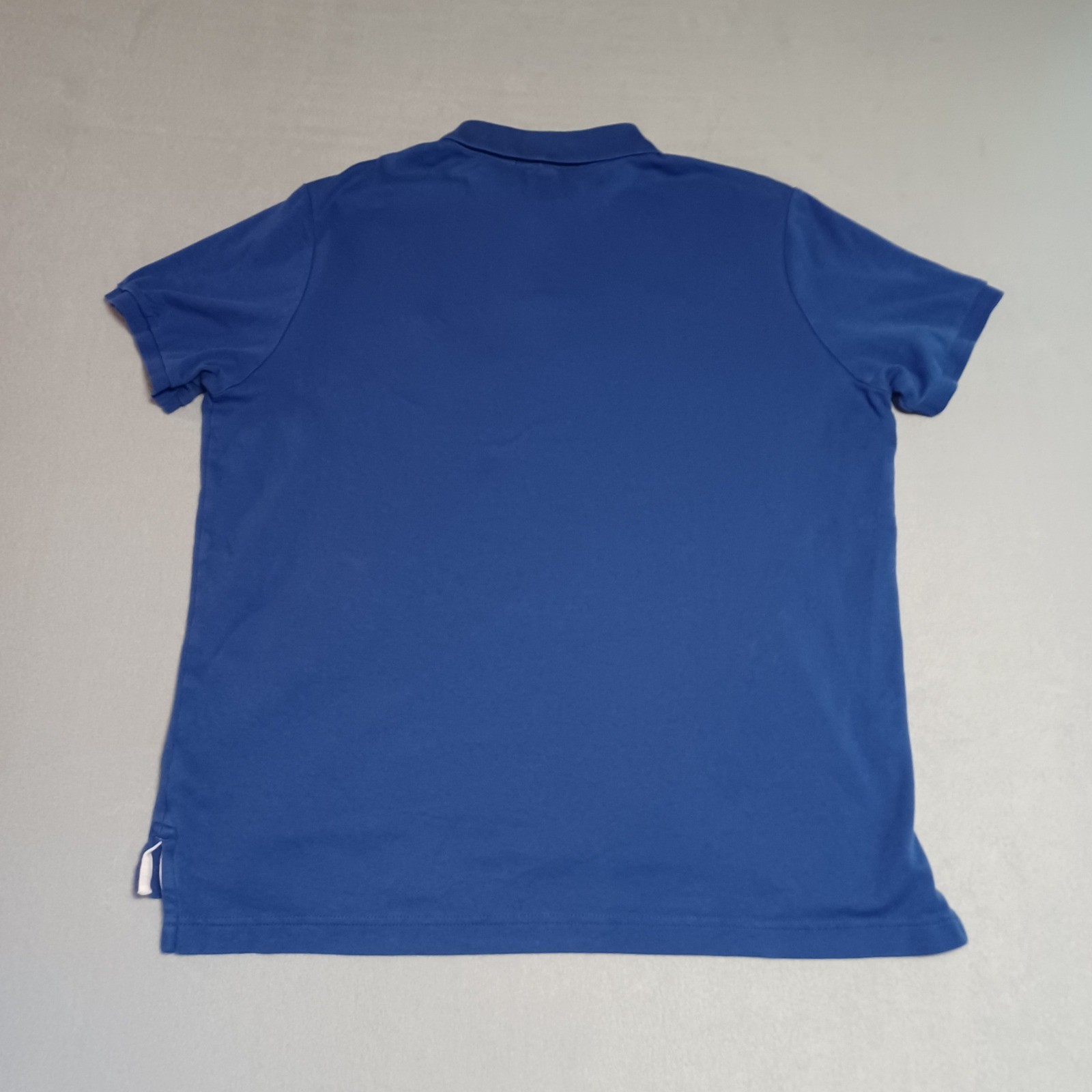 US Polo Assn Luxury Feel Mens Large Blue Short Sleeve Cotton Polo Shirt L