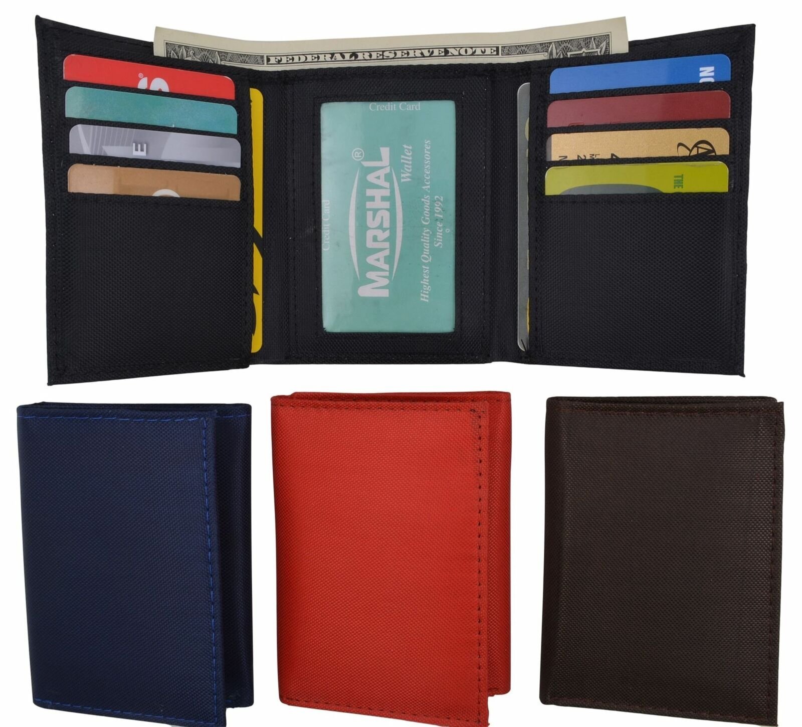 Slim Thin Trifold Boys Credit Card ID Holder Men’s Wallet Colors!!!