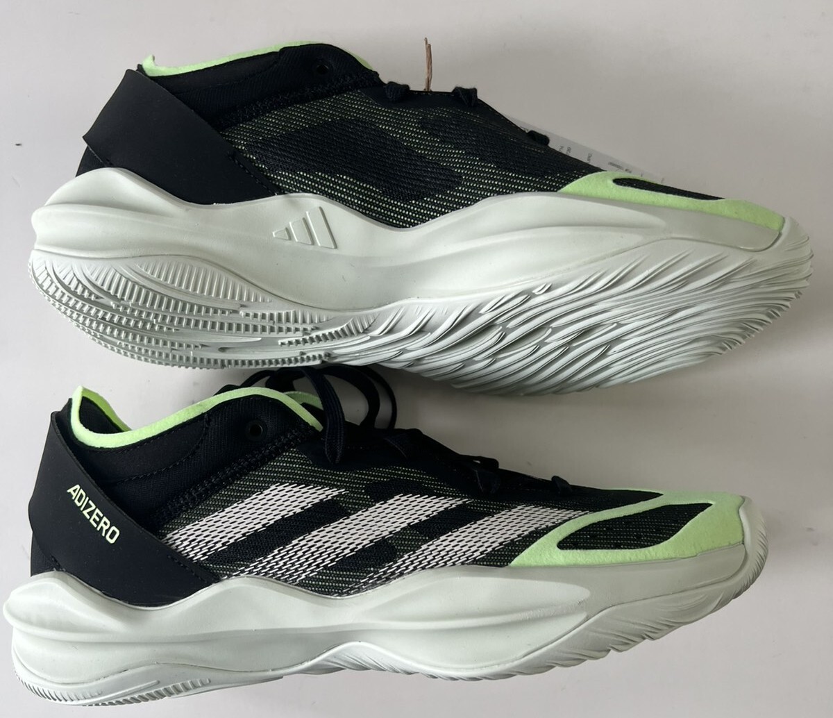 adidas Adizero Men’s Size 8 Basketball Shoes Select 2.0 Black Lime Green Women 9