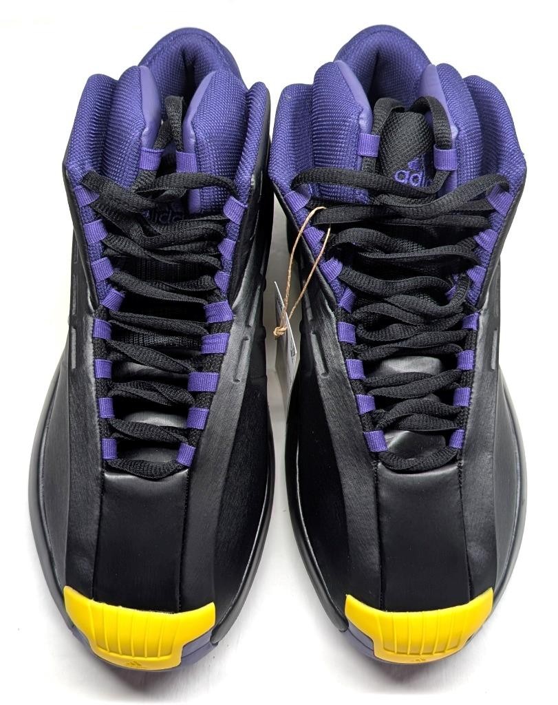 Men’s Adidas Kobe Bryant Crazy 1’s – Lakers Away, Black, Purple, Size 9.5 – New