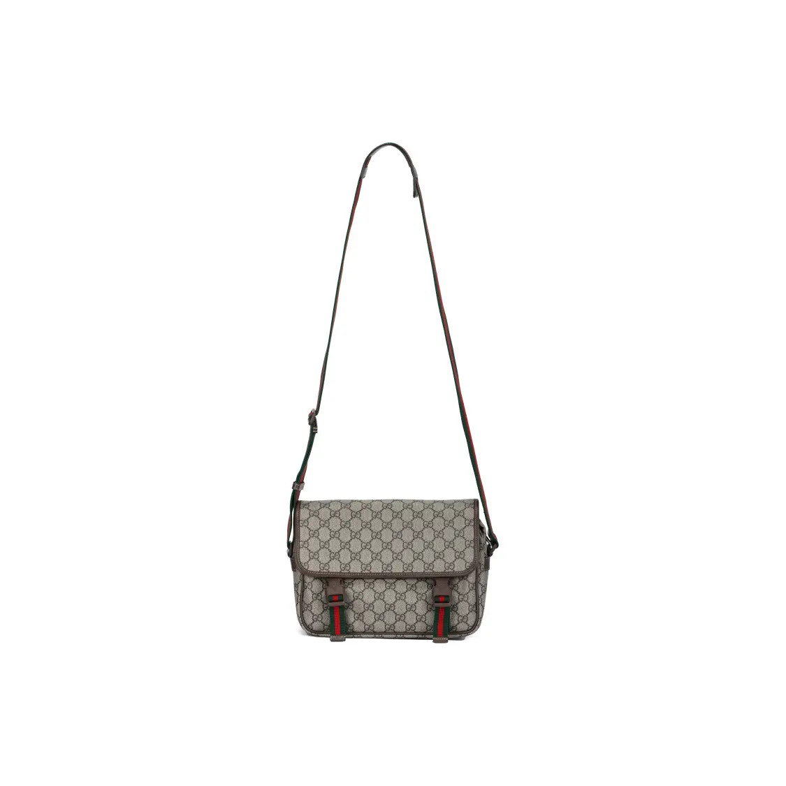 Gucci Adjustable Shoulder Strap Zipper Opening Crossbody Bag Men’s 10.6x4x7.8 in