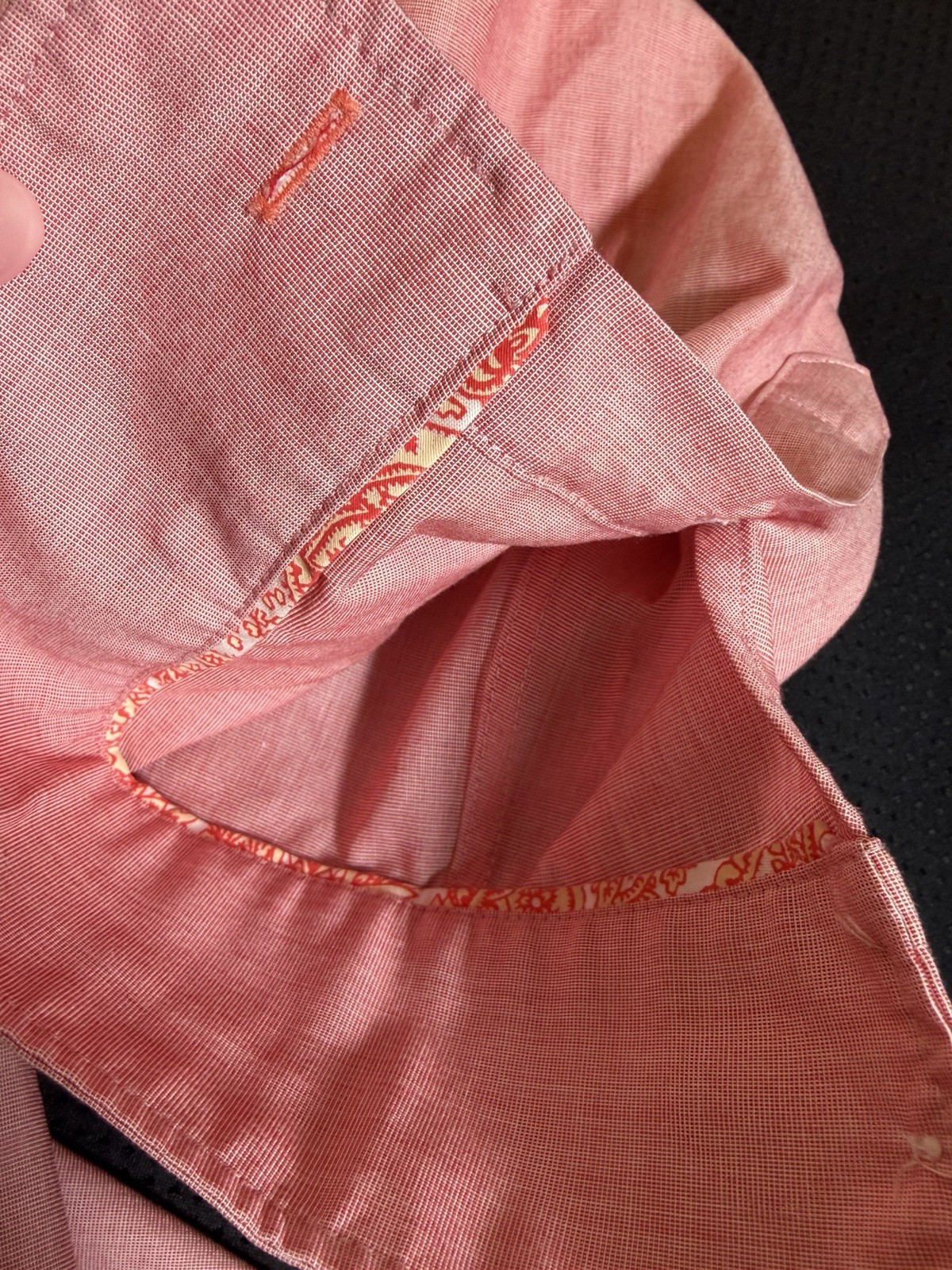 Talbots Button Up Shirt~14 Petite~Long Sleeve Pink Oxford Cotton Classic Office