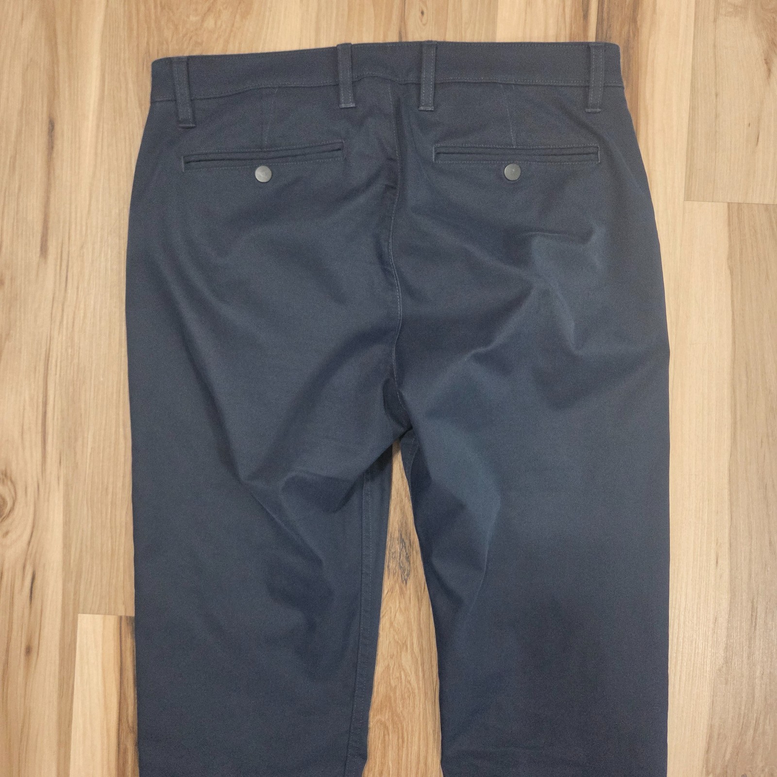 Proof Rover Pants Mens 33 Slim Fit Navy Blue Slate Technical Chino Trousers