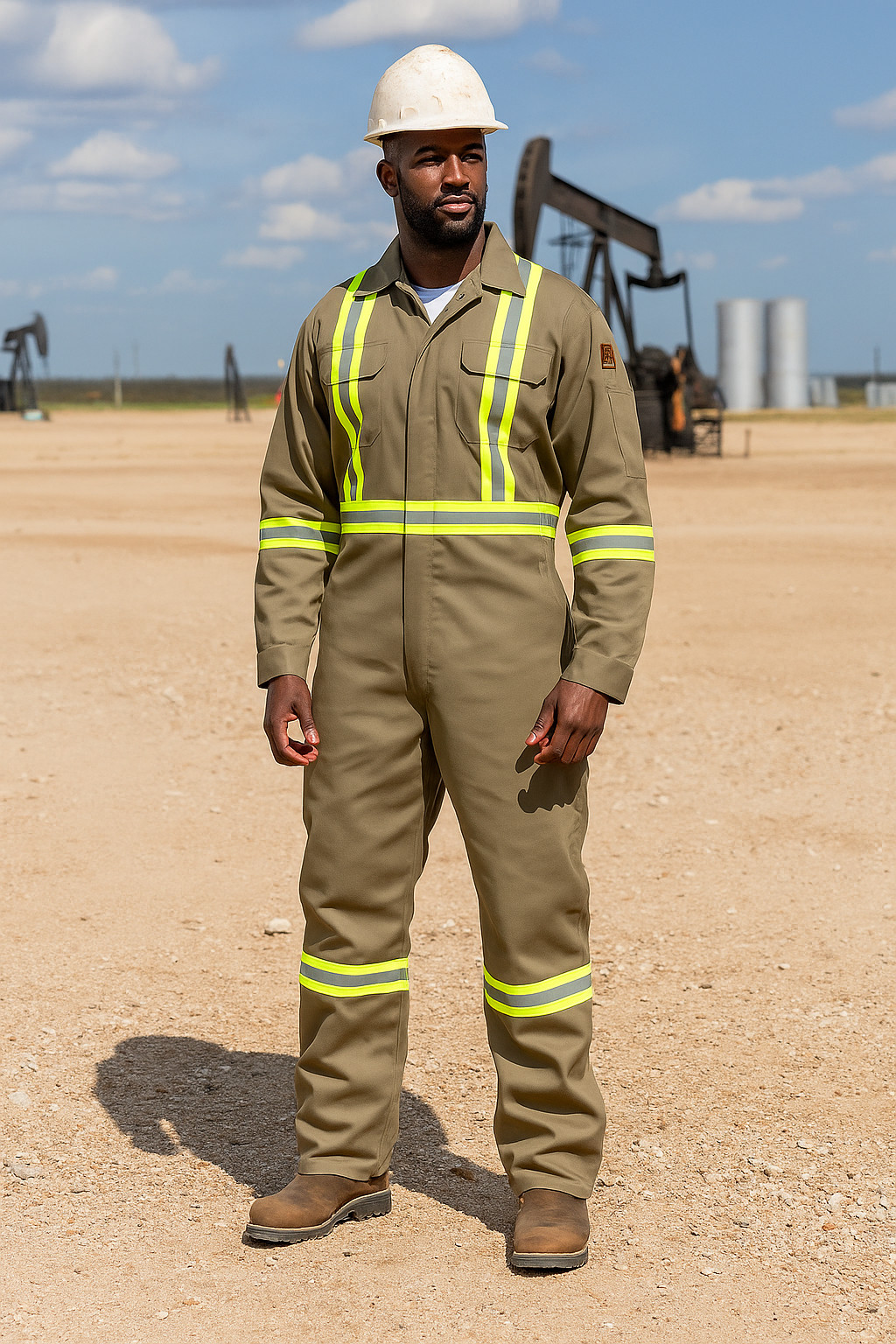 Flame Resistant FR High Visibility Hi Vis Coverall