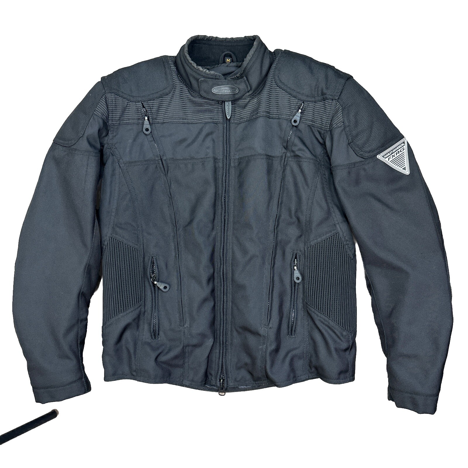 Harley Davidson Womens FXRG Nylon Jacket Full Armor Motorcycle Riding Sz Medium
