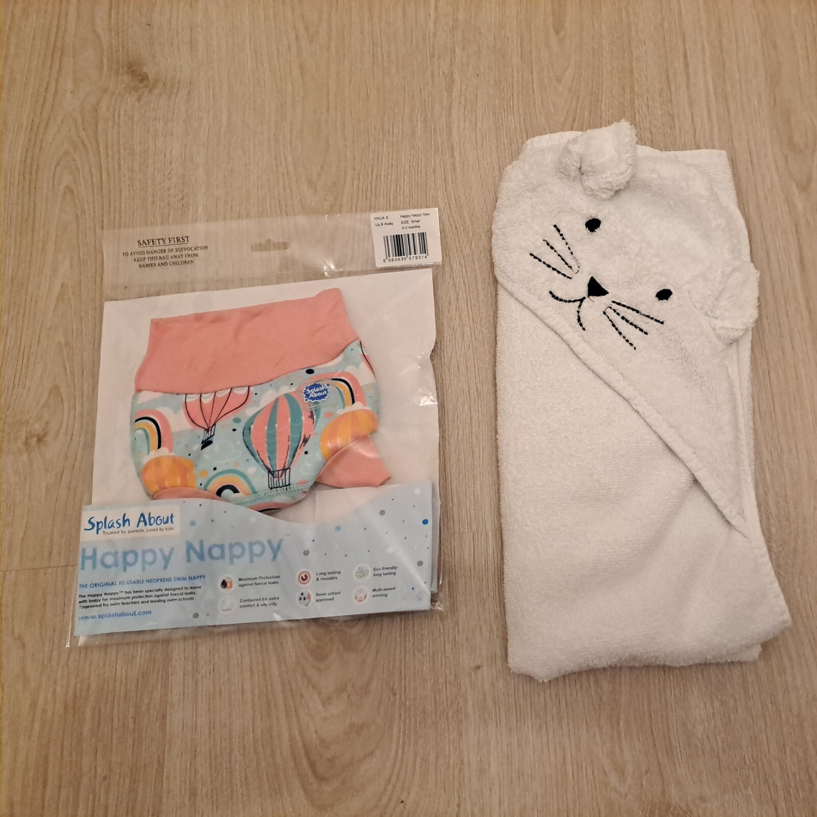 0-3 Months Swimsuit Happy Nappy & Towel