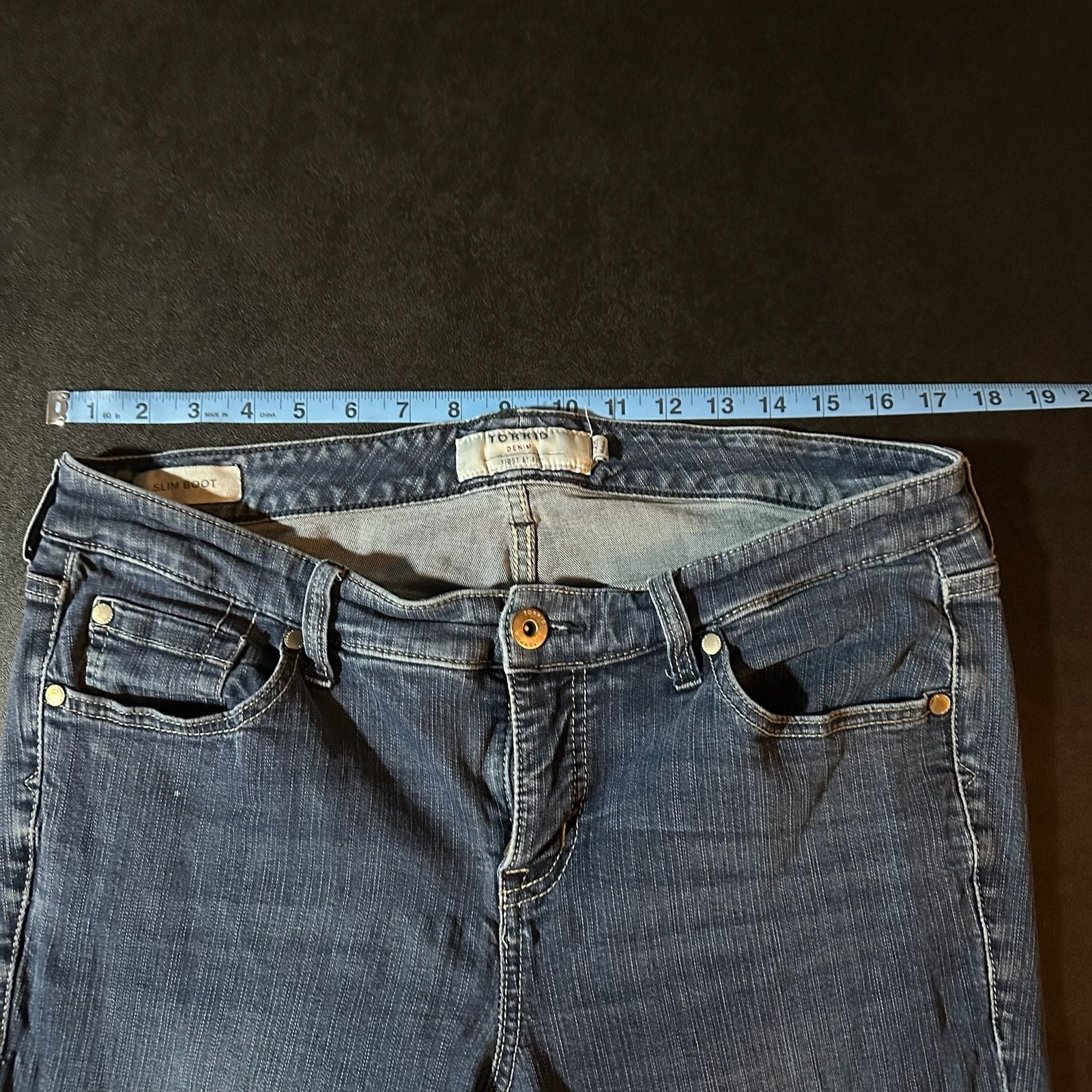 Torrid Denim First At Fit Slim Bootcut Jeans Size 12R